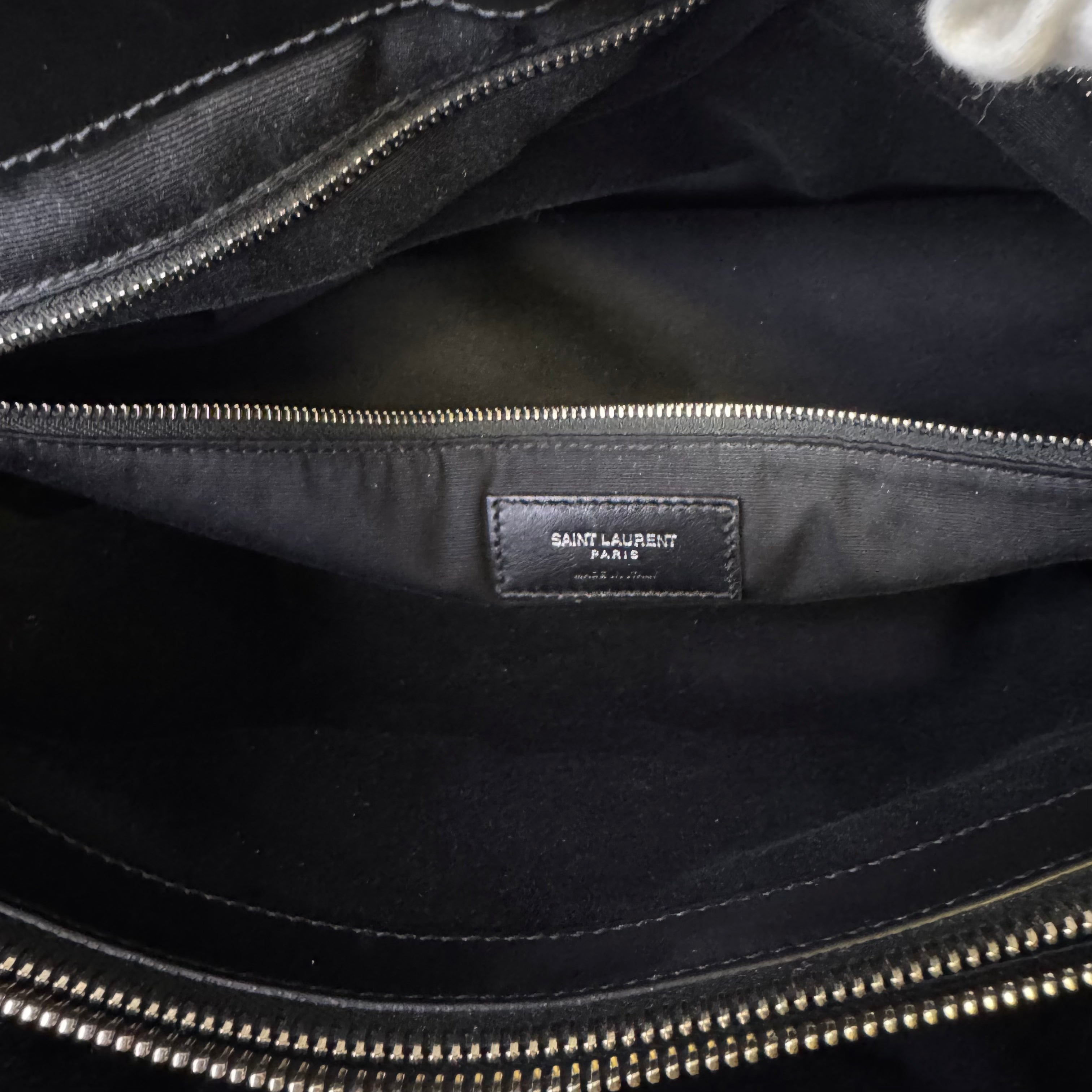 Saint Laurent Loulou Large Handbag Leather Black - Lost Designer