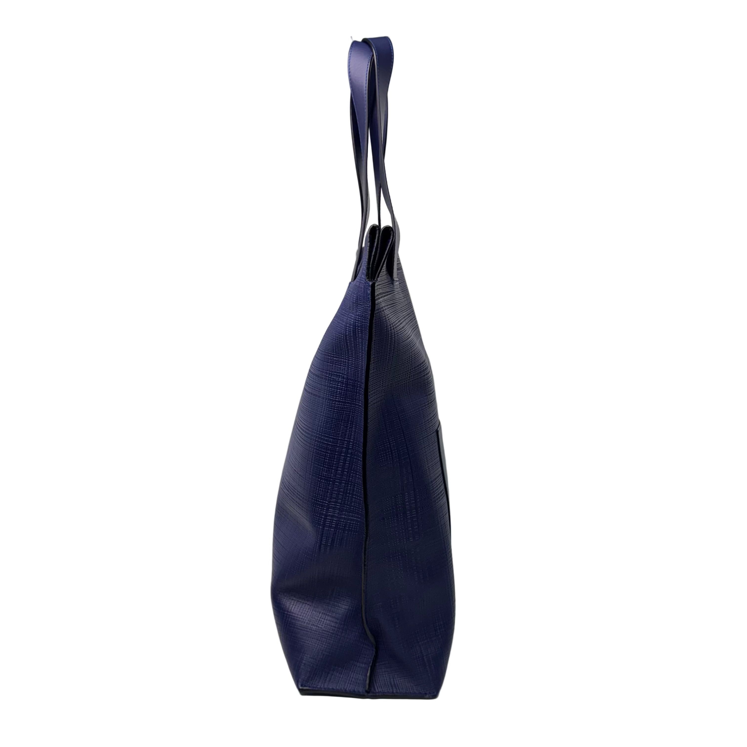 Loewe Shopper Tote Bag Leather Blue - Lost Designer