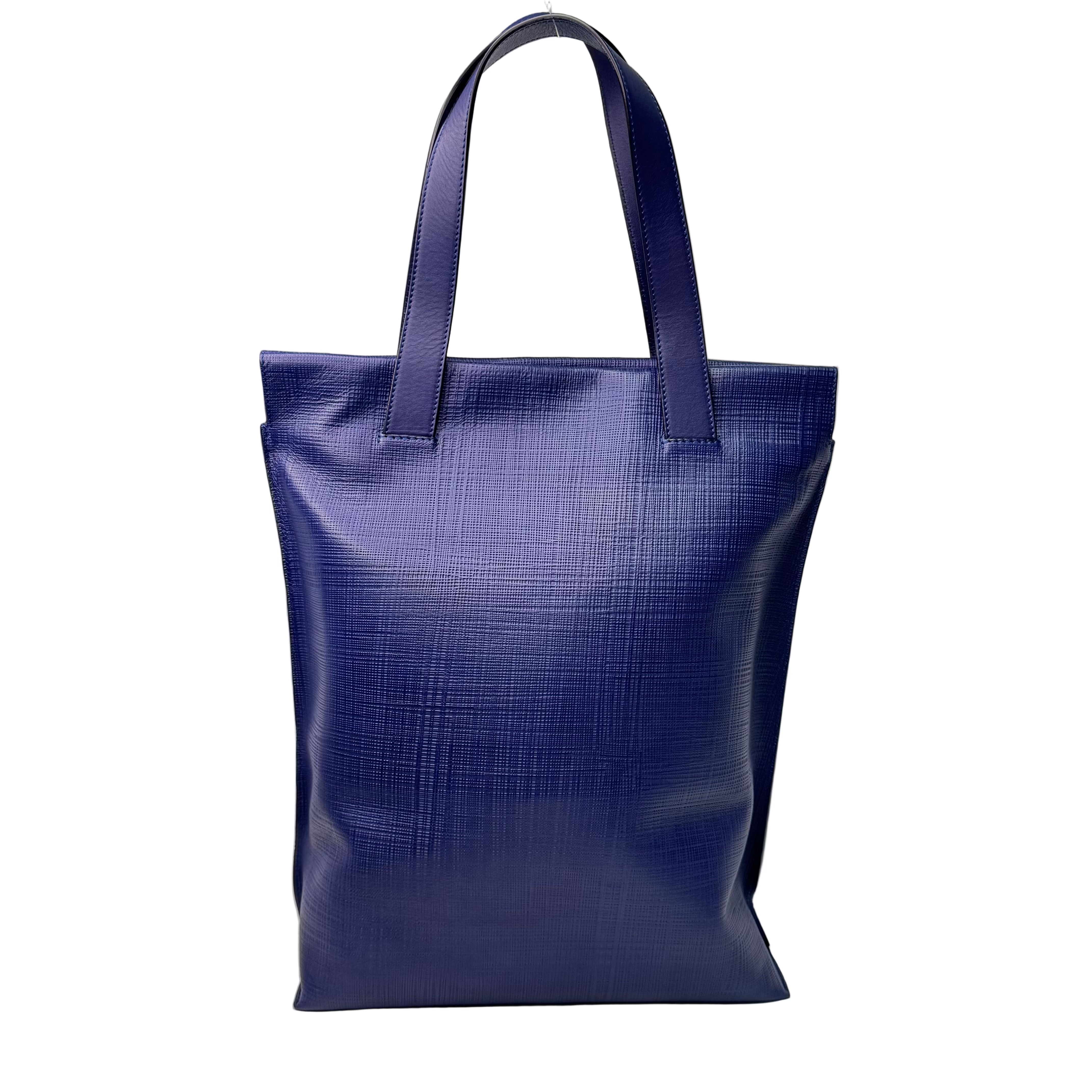 Loewe Shopper Tote Bag Leather Blue - Lost Designer