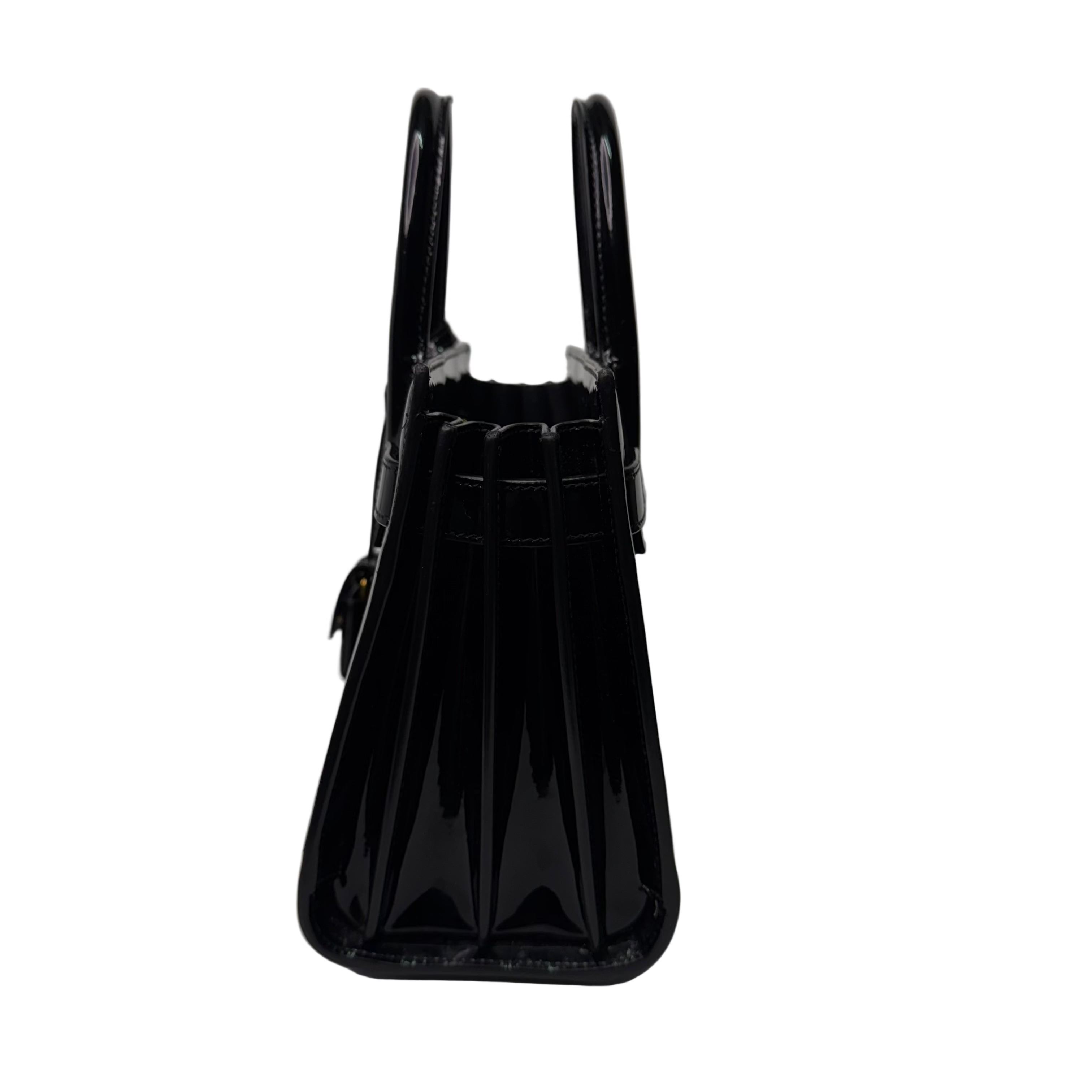 Saint Laurent Sac De Jour Handbag Patent Leather Black - Lost Designer