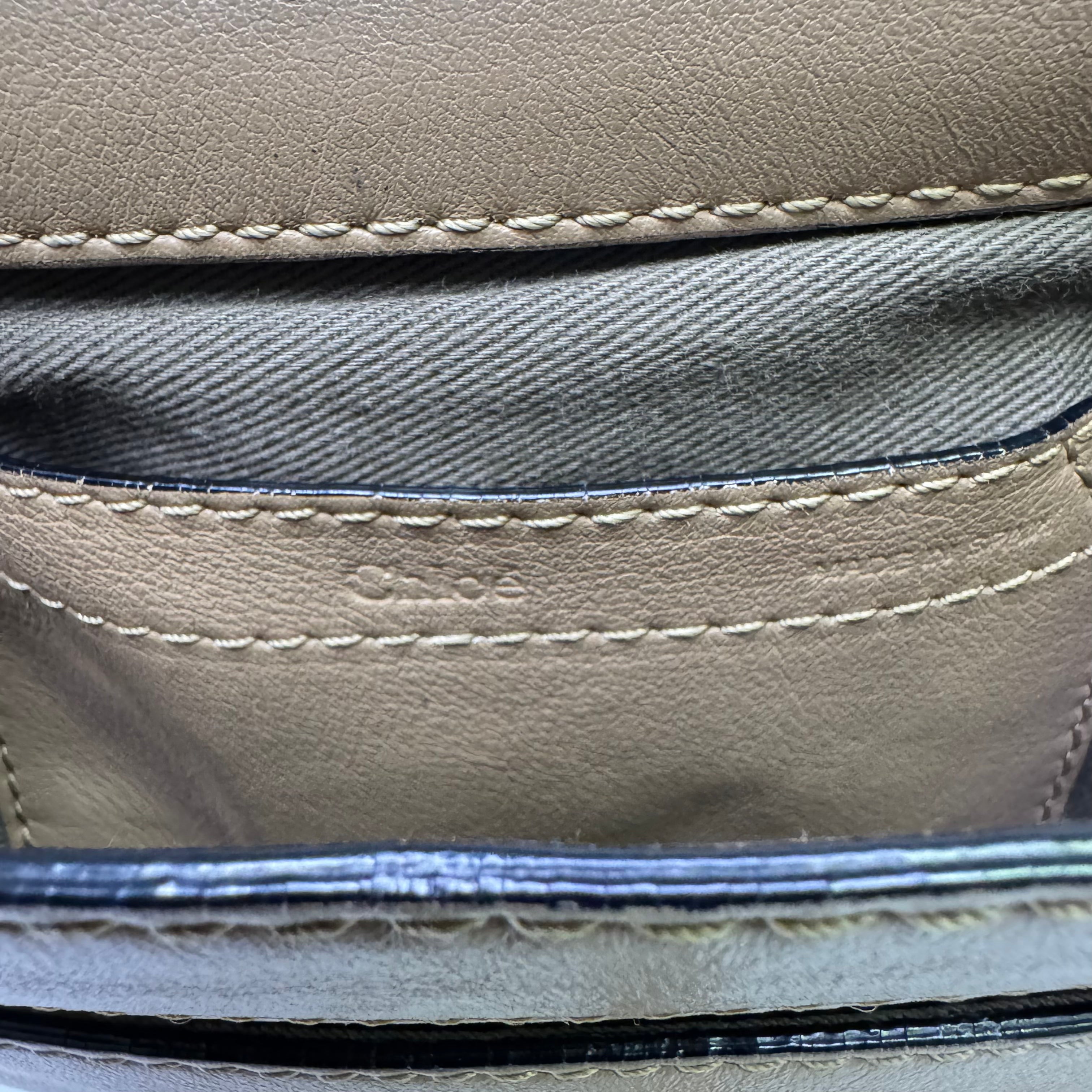 Chloé Marcie Saddle Crossbody Bag Leather Brown - Lost Designer