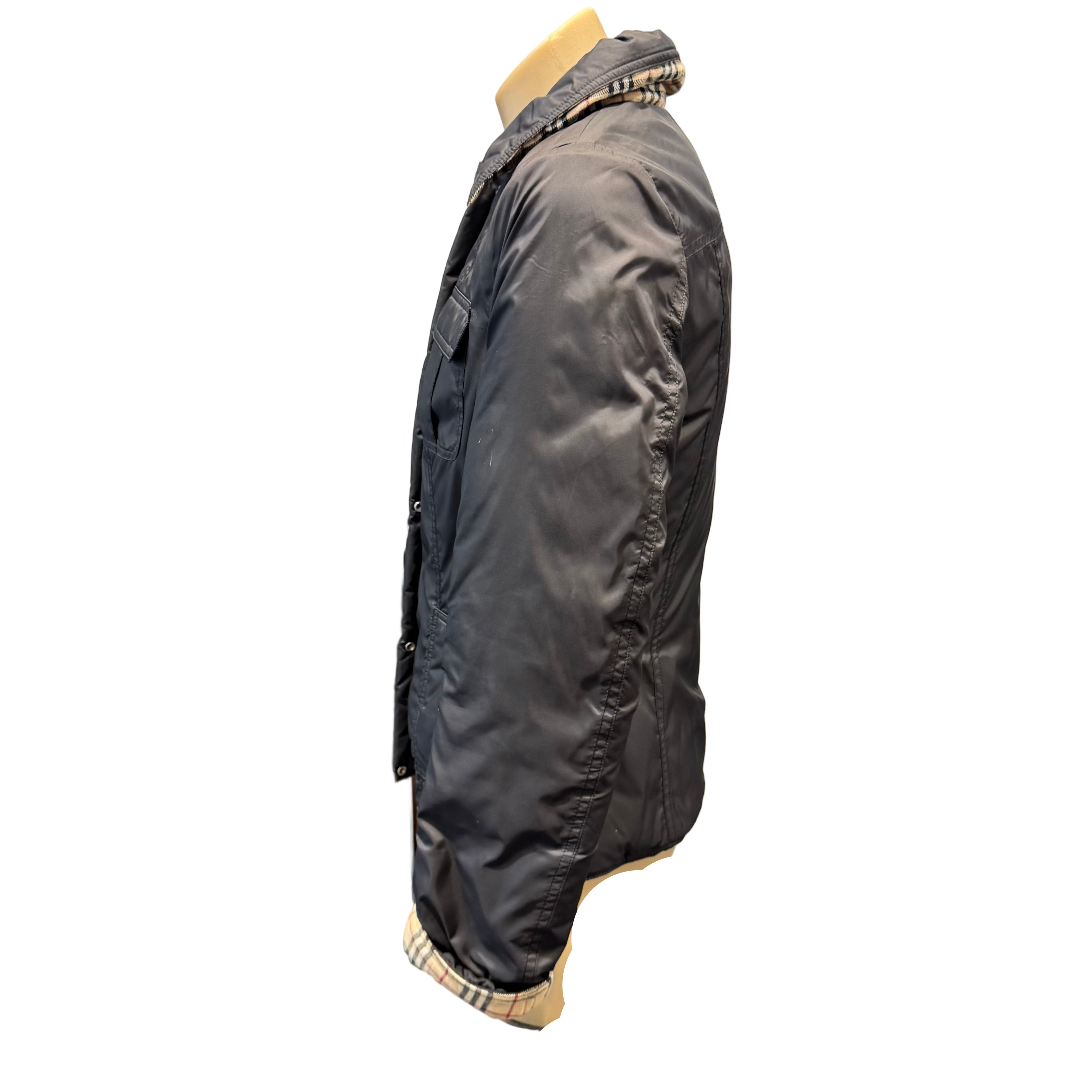 Burberry London Blue Label Puffer Jacket Beige 36 - Lost Designer