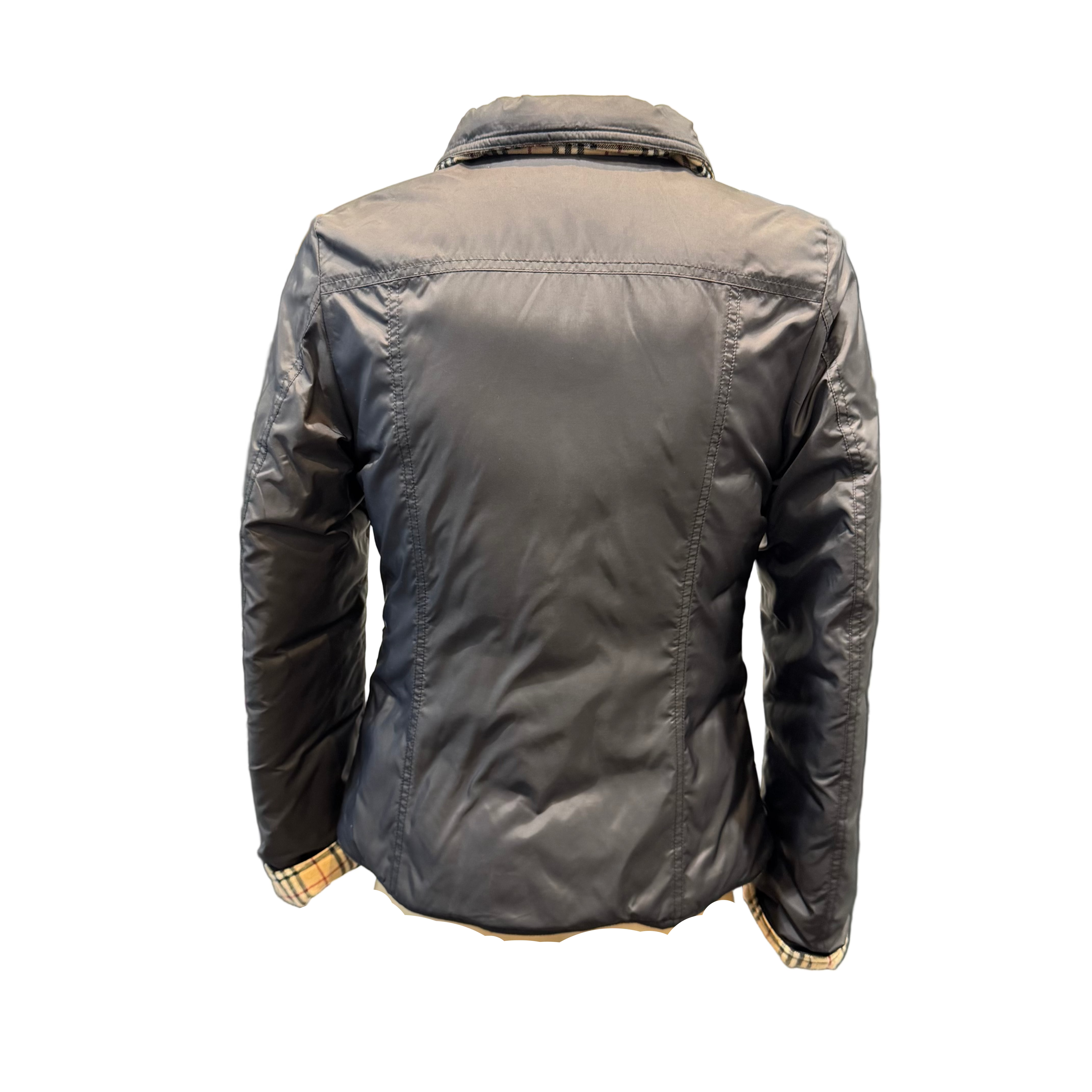 Burberry London Blue Label Puffer Jacket Beige 36 - Lost Designer