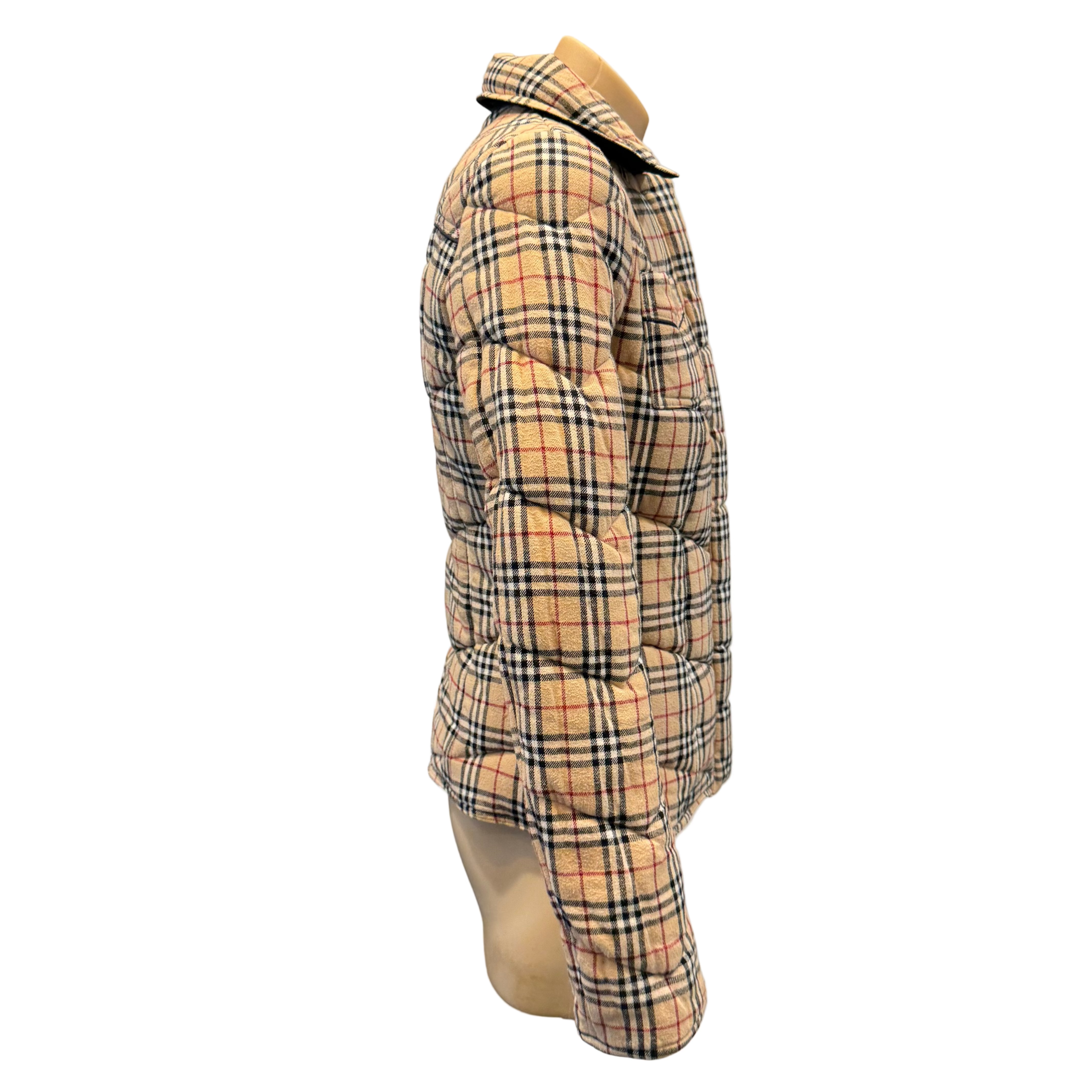 Burberry London Blue Label Puffer Jacket Beige 36 - Lost Designer