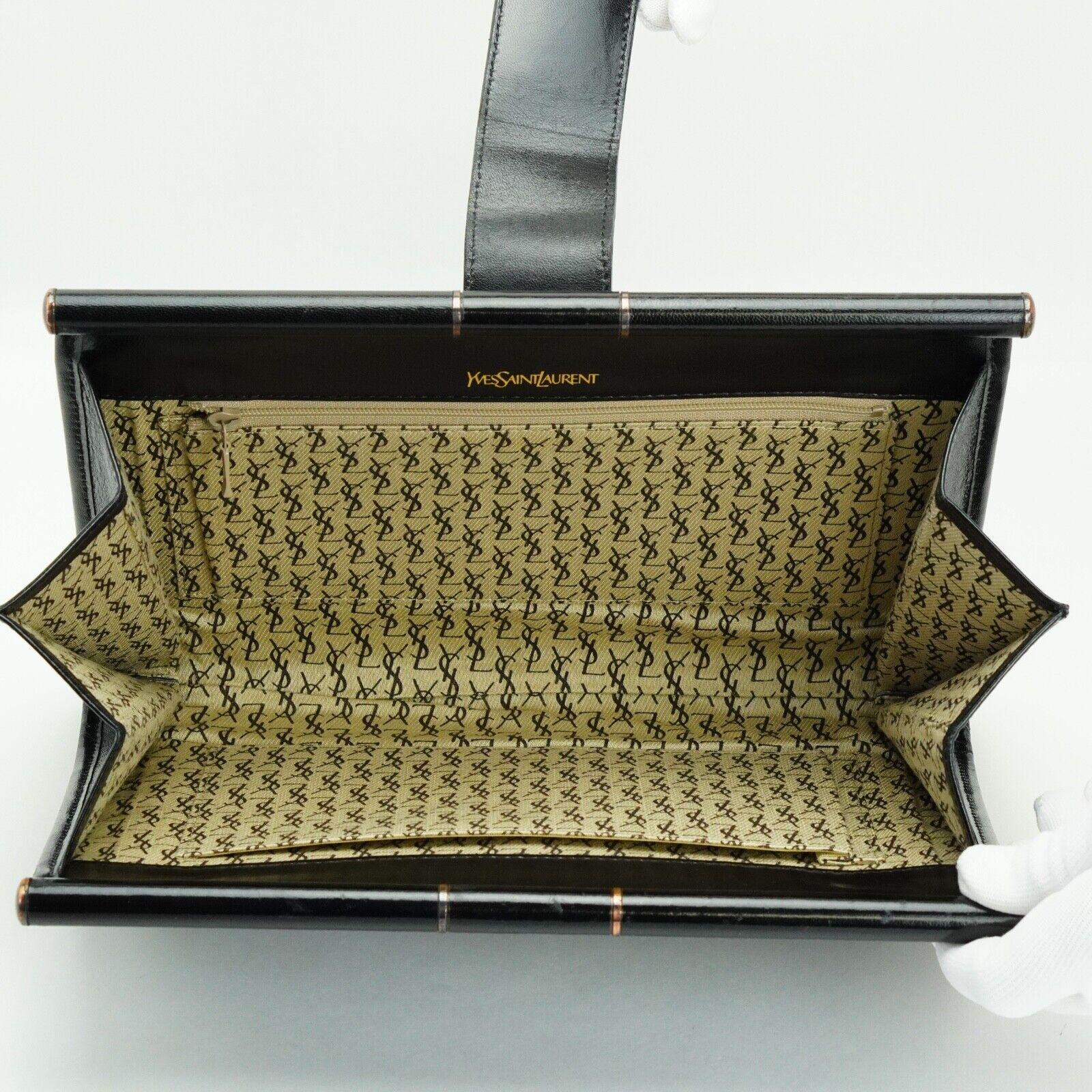 Saint Laurent Quilted Leather Clutch Bag Black - Lost Designer