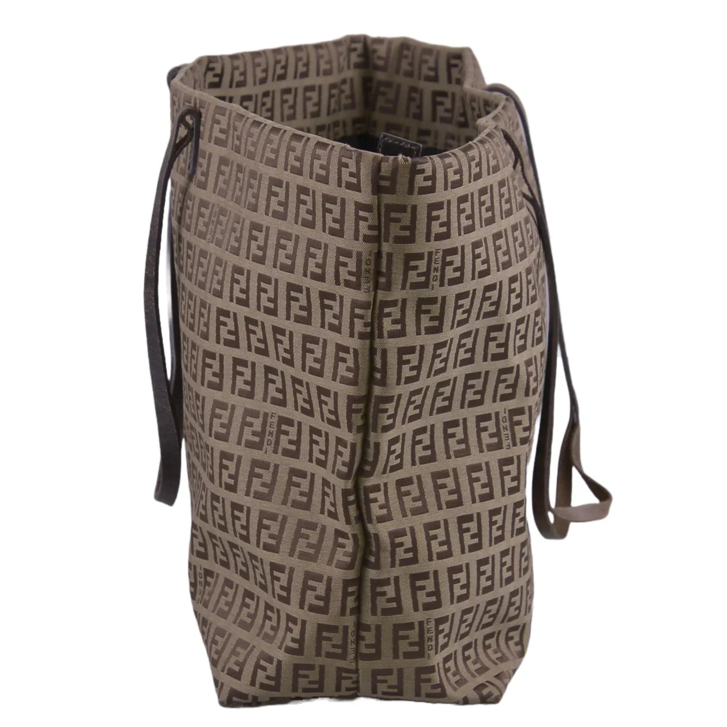 Fendi Canvas Zucca Brown Monogram Tote Bag - Lost Designer