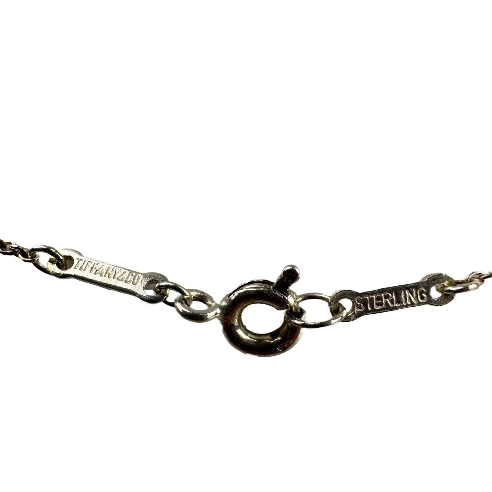 Tiffany & Co Elsa Peretti Open Small Heart Necklace Sterling Silver - Lost Designer