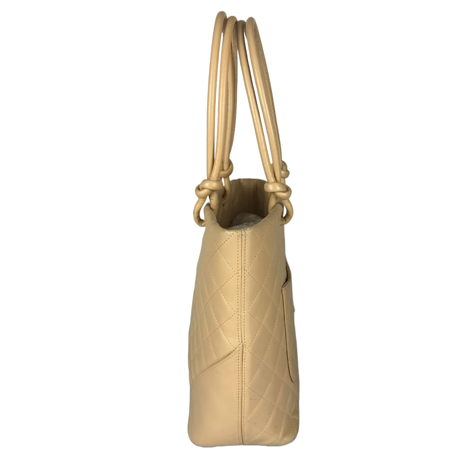 Chanel Ligne Cambon Tote Bag Mini/Small Beige - Lost Designer
