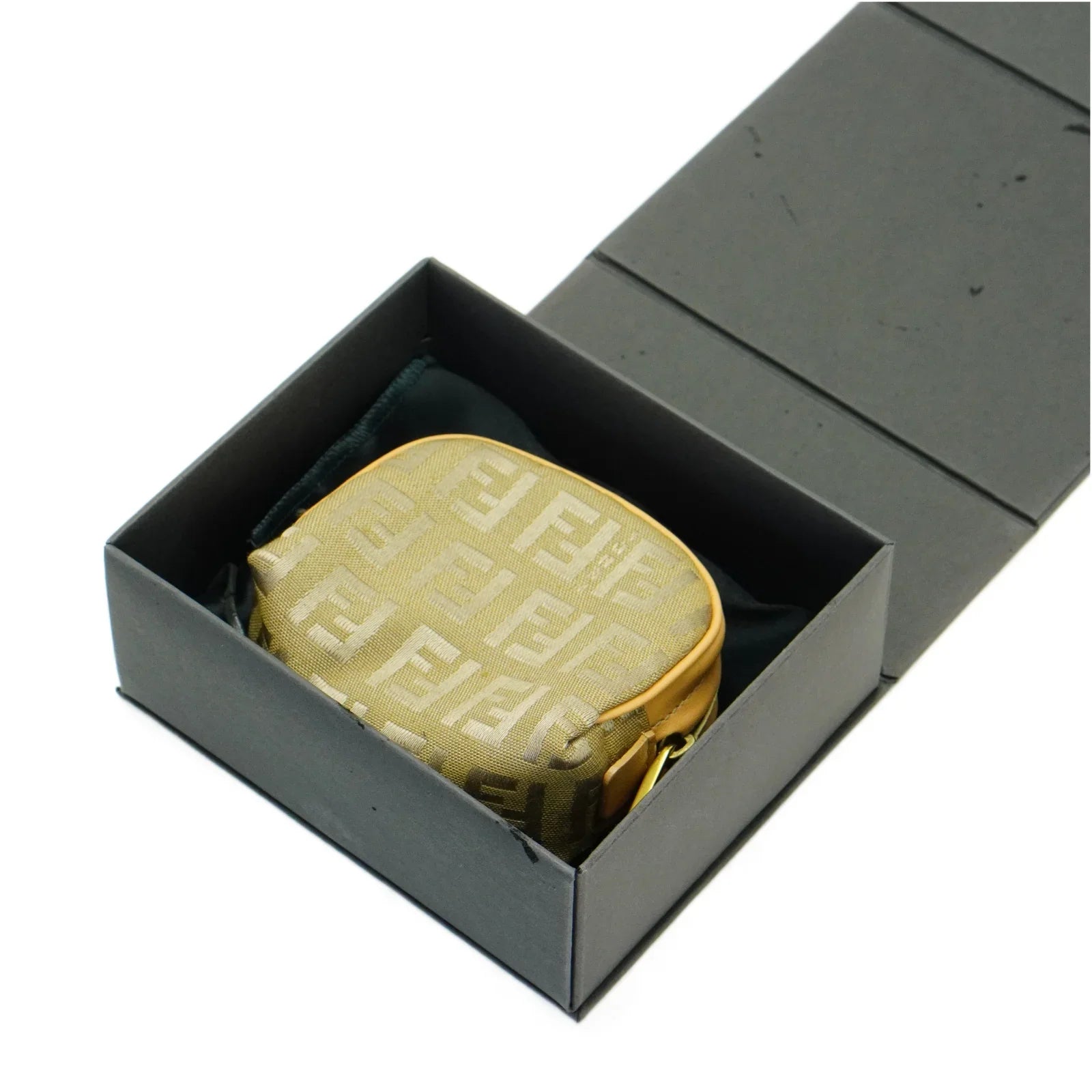 Fendi Zucca Zipped Coin Purse Beige - Lost Designer