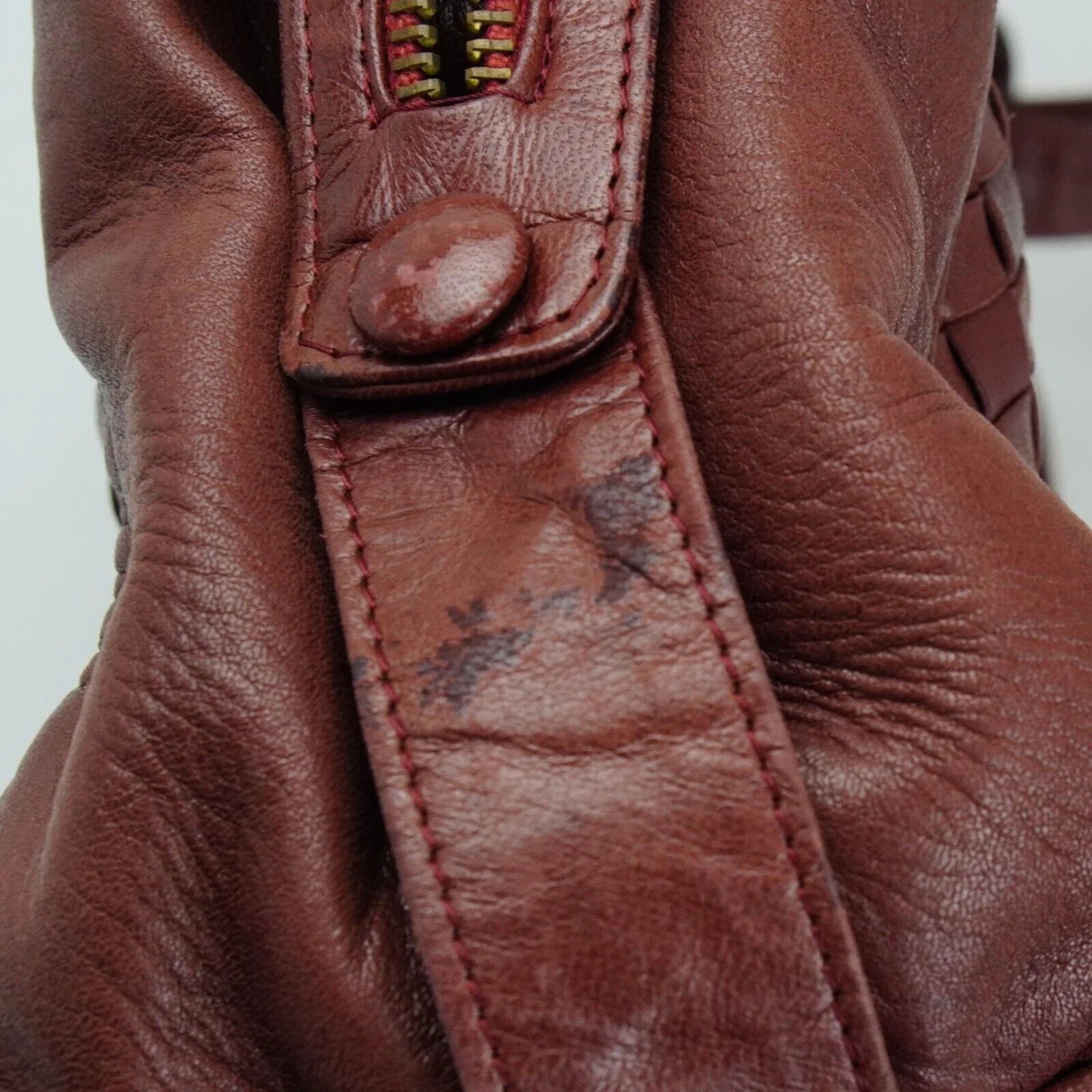 Bottega Veneta Intrecciato Leather Fold Over Shoulder Bag Brown - Lost Designer