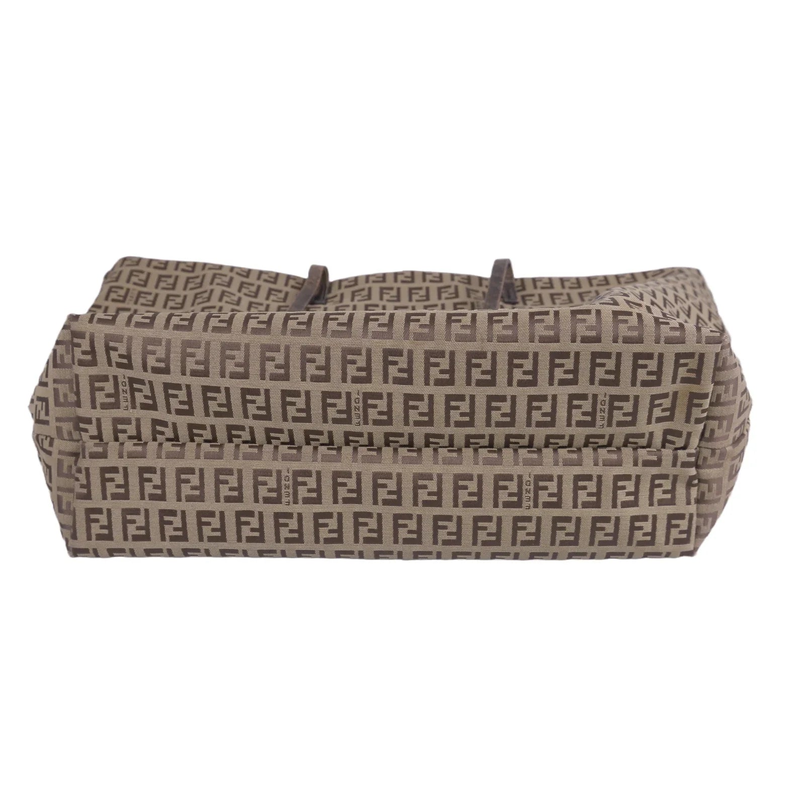 Fendi Canvas Zucca Brown Monogram Tote Bag - Lost Designer