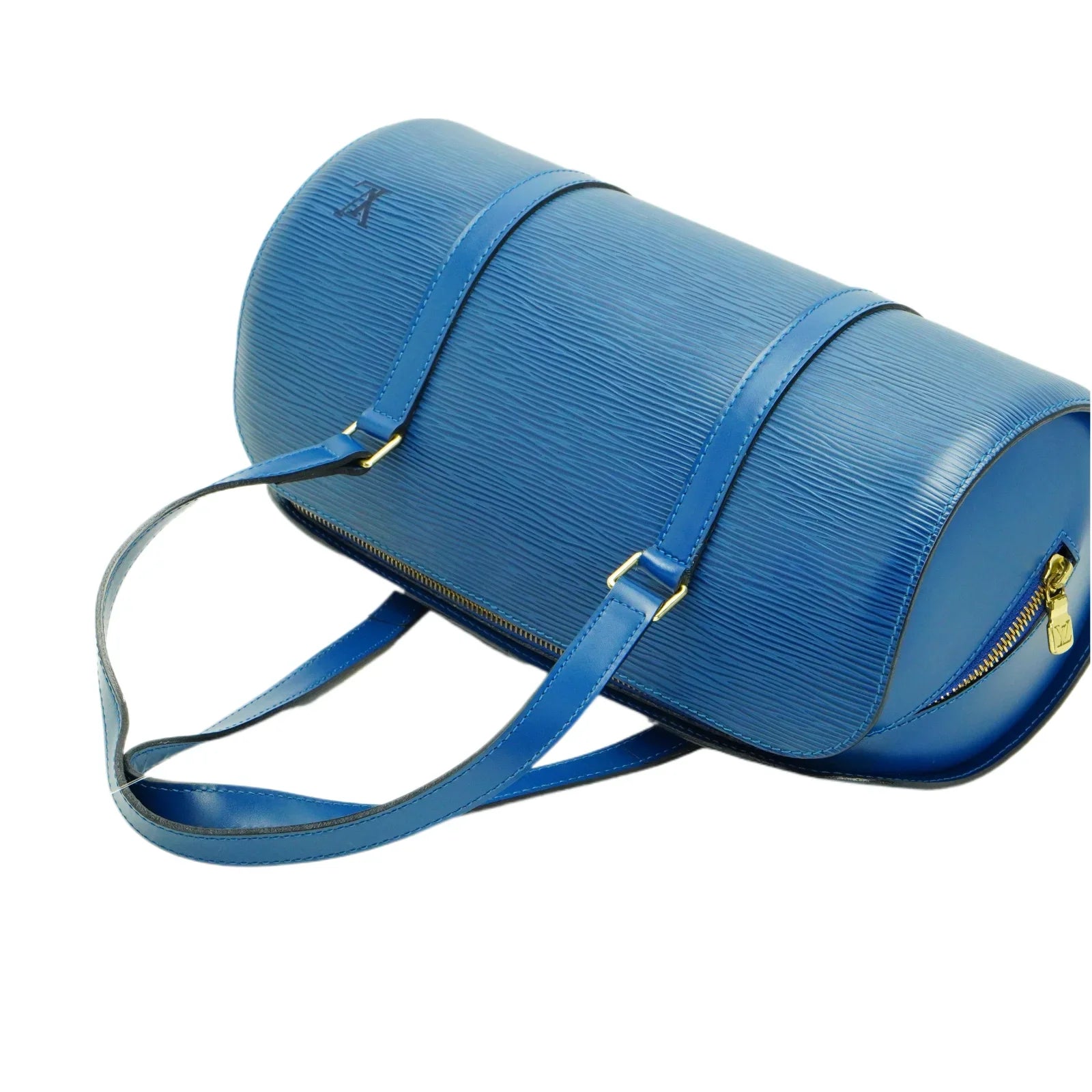 Louis Vuitton Epi Papillon Blue Bag With Pouch - Lost Designer