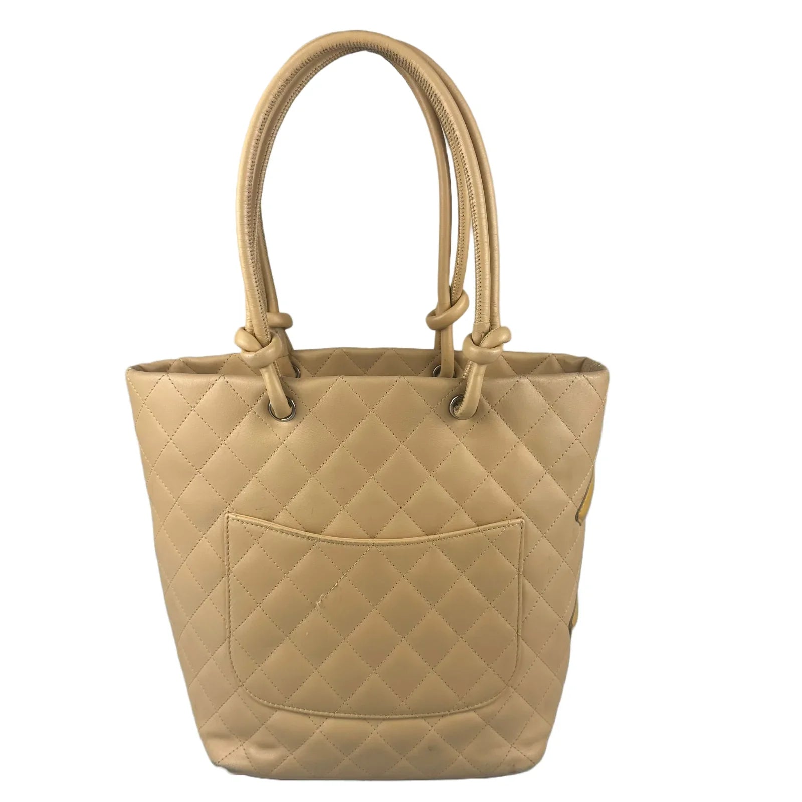 Chanel Ligne Cambon Tote Bag Mini/Small Beige - Lost Designer