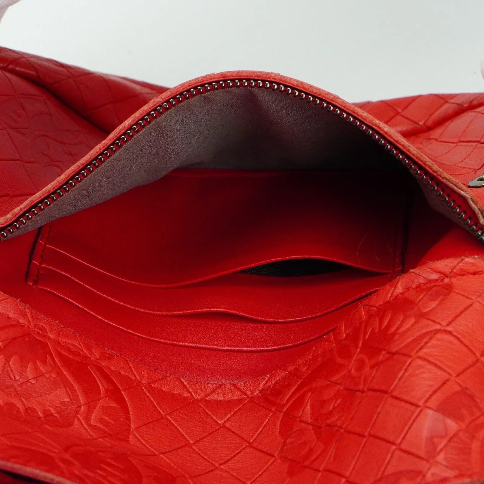 Bottega Veneta Olimpia mini Crossbody Leather Bag Red - Lost Designer