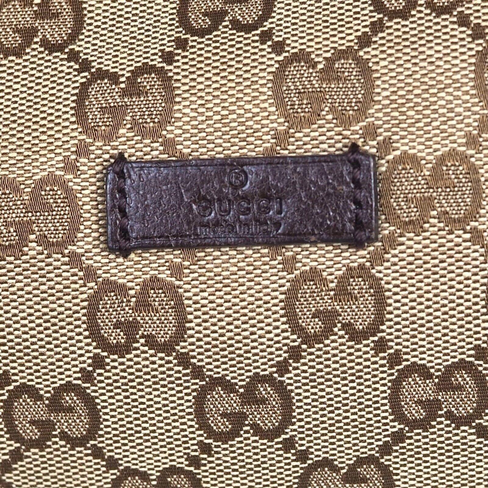 Gucci Crossbody Canvas Shoulder Bag Brown - Lost Designer