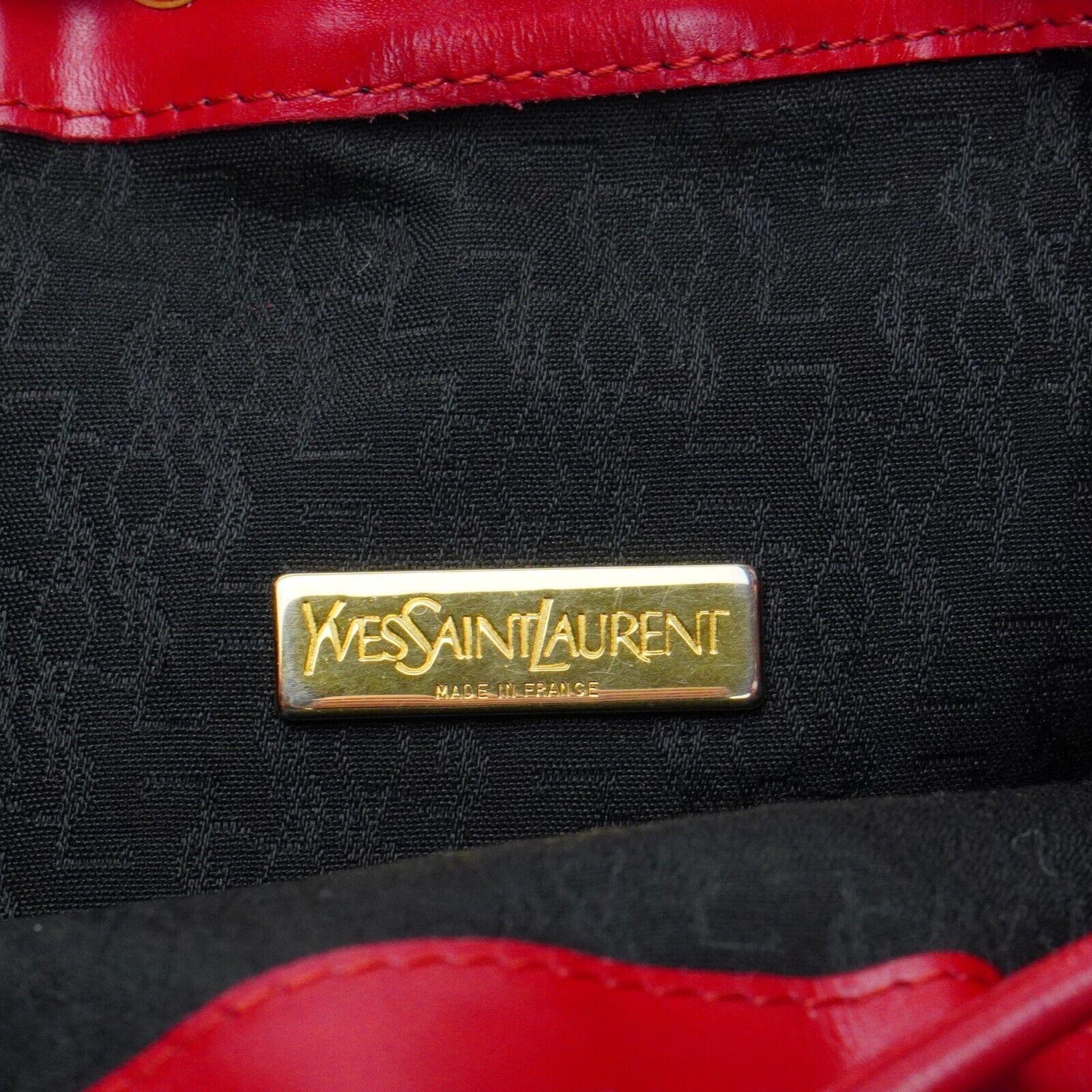 Saint Laurent Noe Canvas Bucket Drawstring Bag Red - Lost Designer