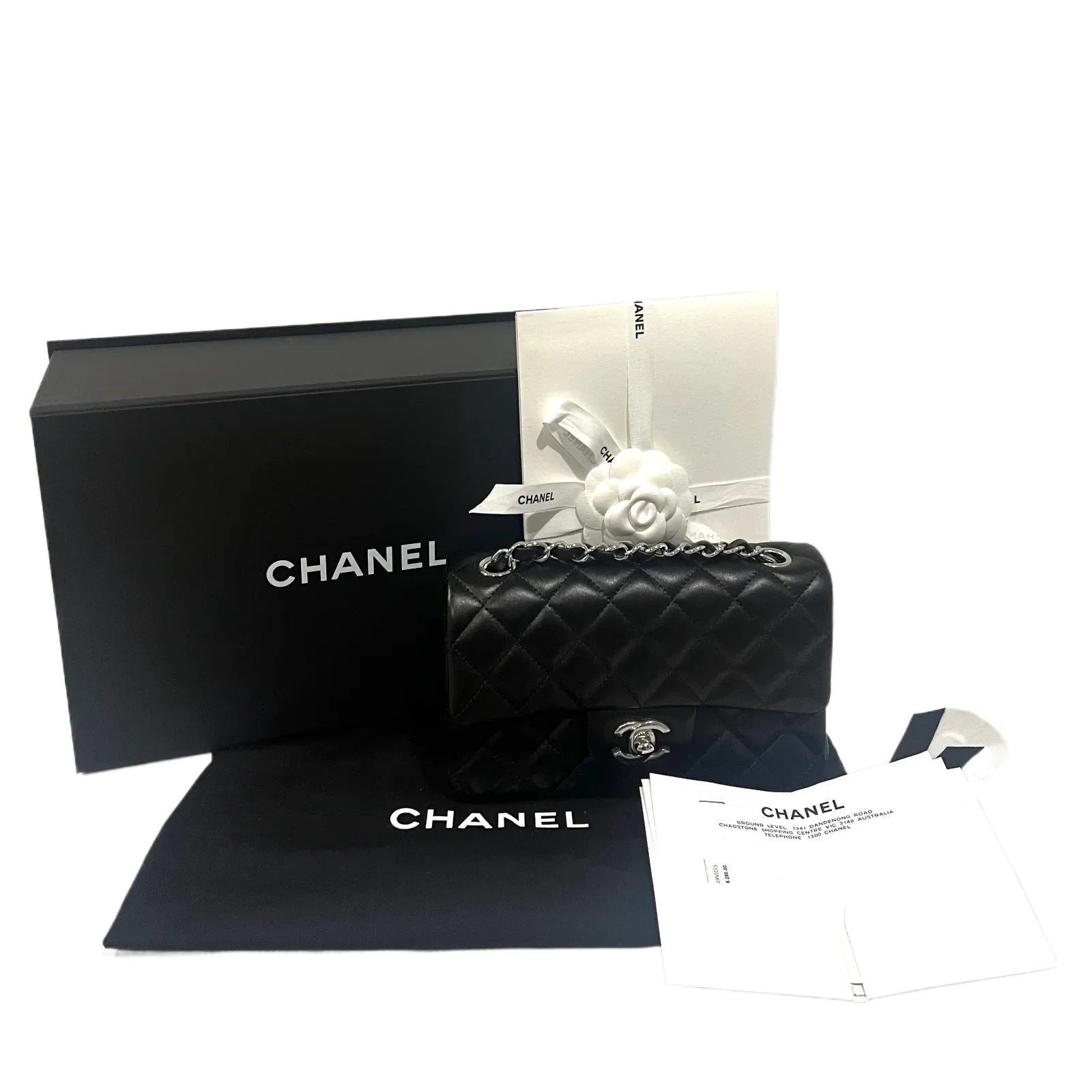 Chanel Mini Classic Flap Crossbody Bag Brand New Black - Lost Designer