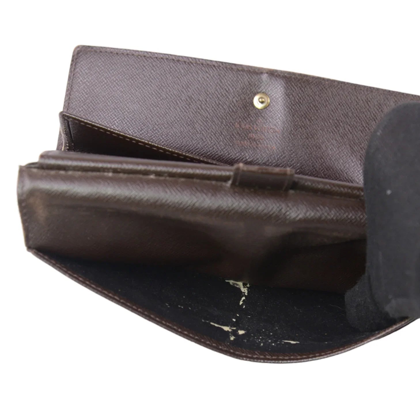 Louis Vuitton Damier Ebene Sarah Wallet Brown - Lost Designer