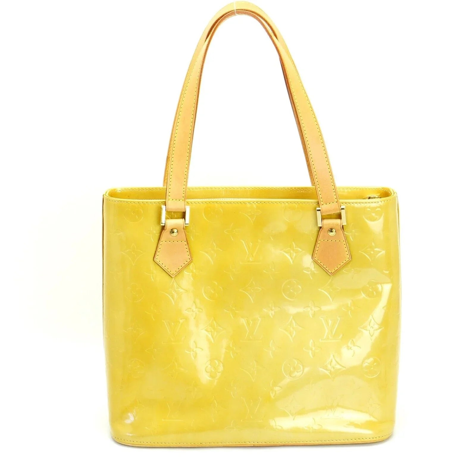 Louis Vuitton Vernis Houston Tote Bag Yellow - Lost Designer