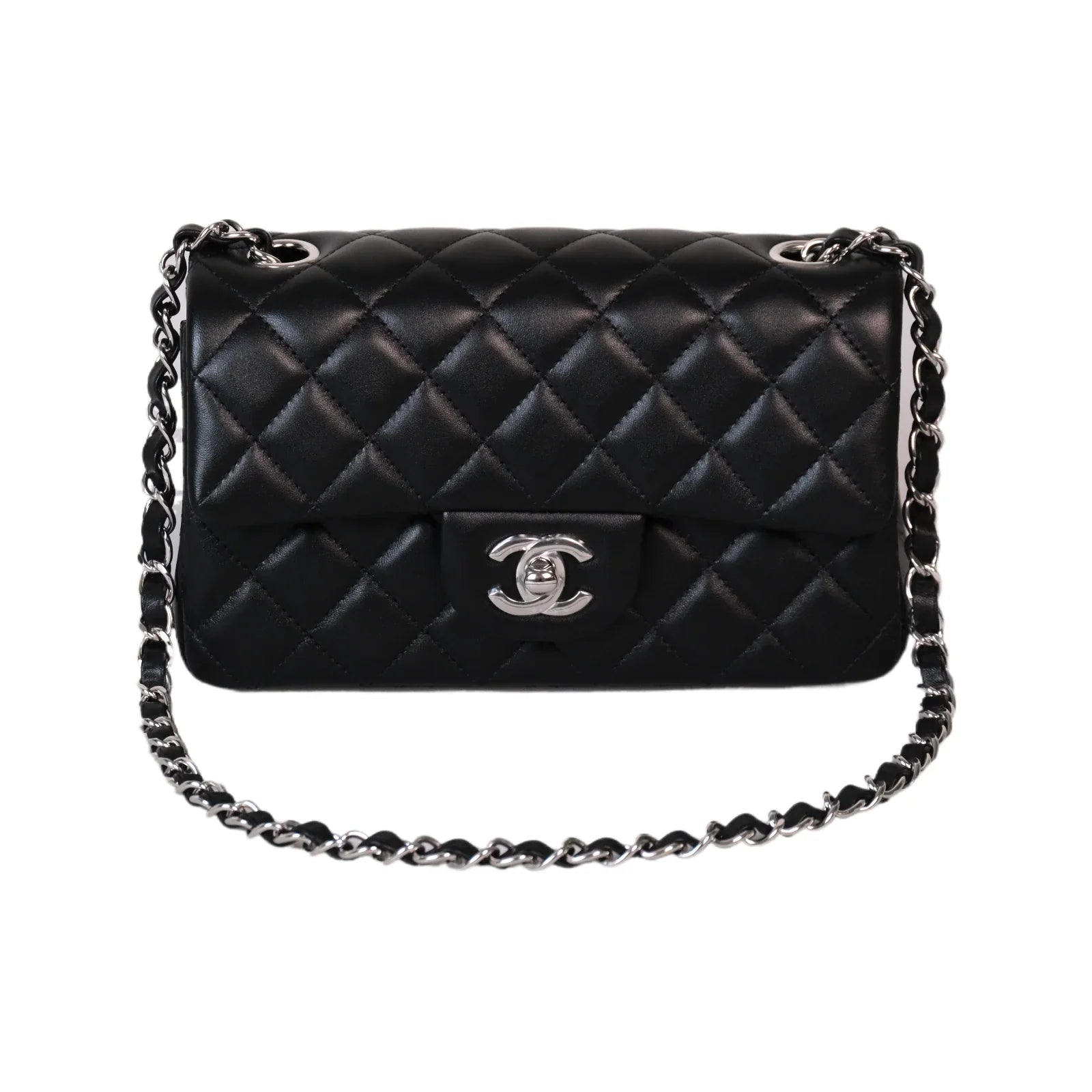 Chanel Mini Classic Flap Crossbody Bag Brand New Black - Lost Designer
