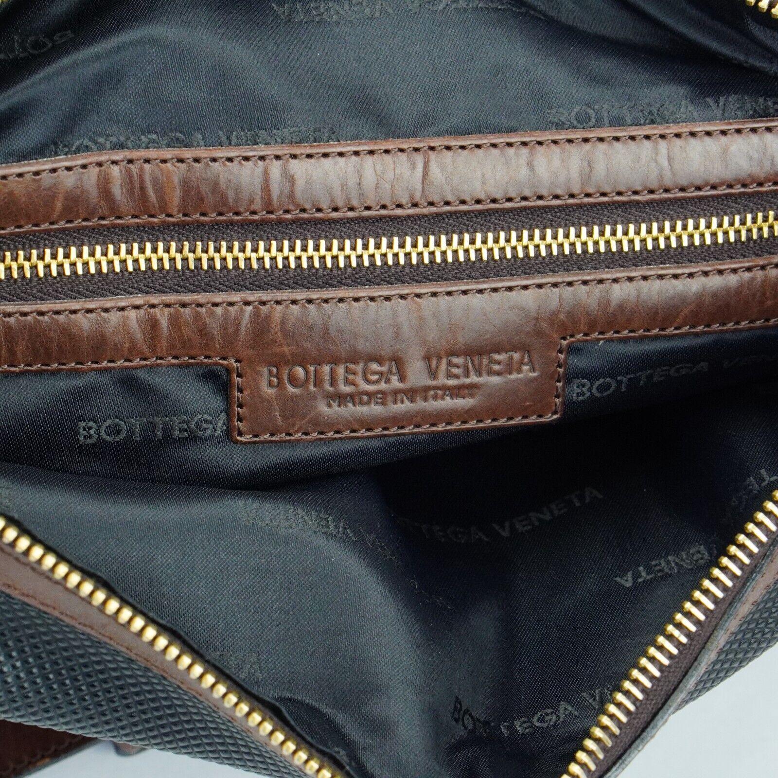 Bottega Veneta Canvas Shoulder Bag Black - Lost Designer