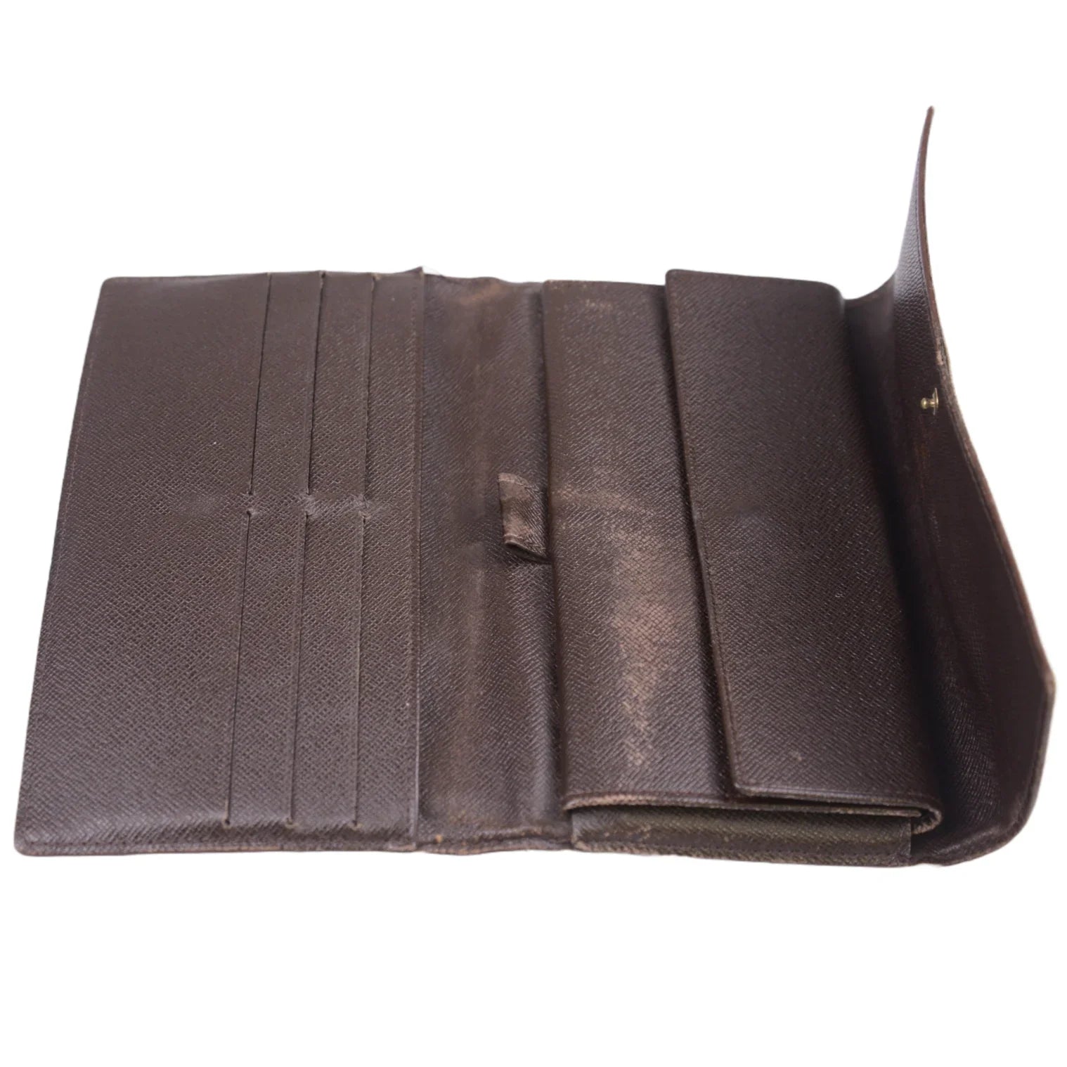 Louis Vuitton Damier Ebene Sarah Wallet Brown - Lost Designer