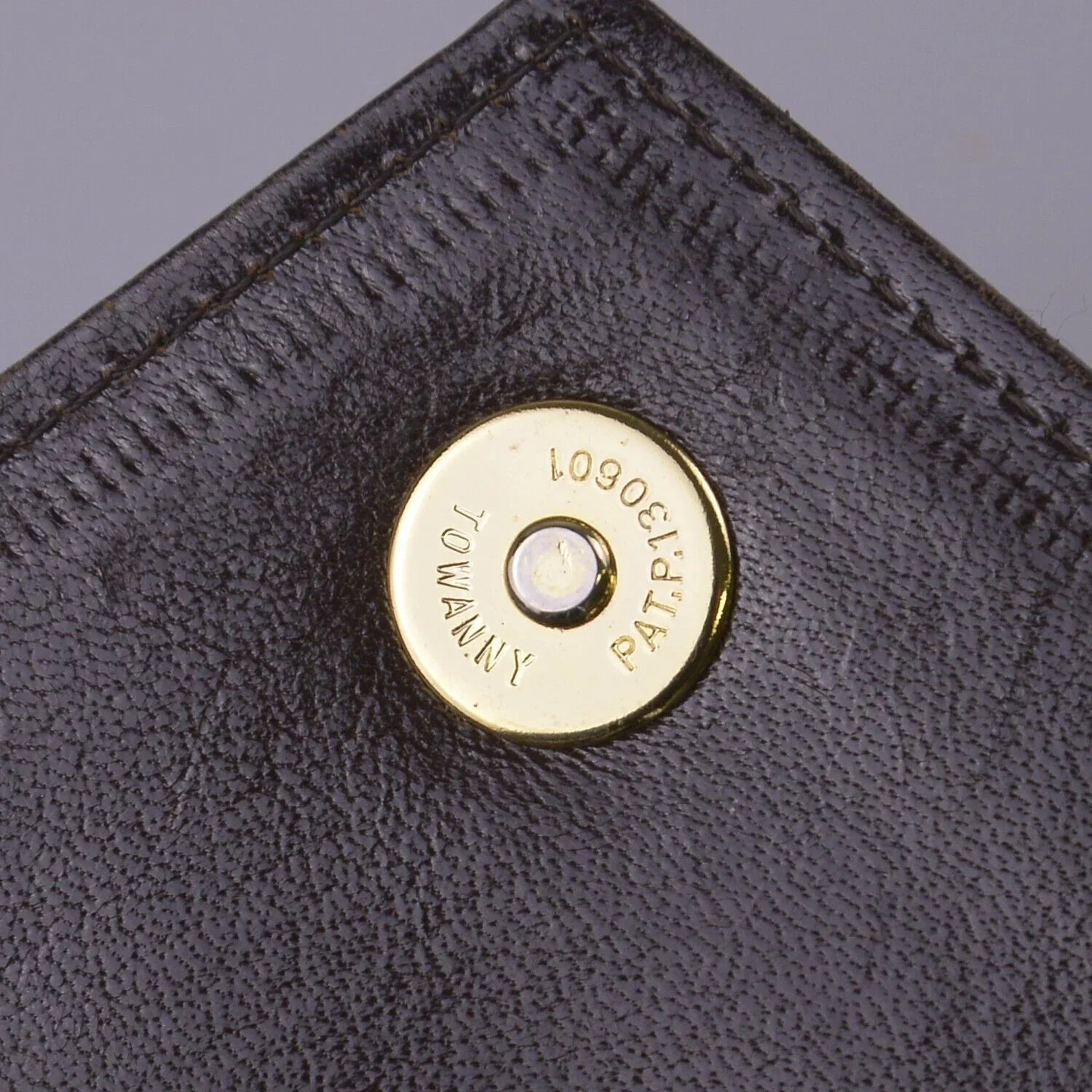 Saint Laurent Leather Clutch Bag Brown - Lost Designer