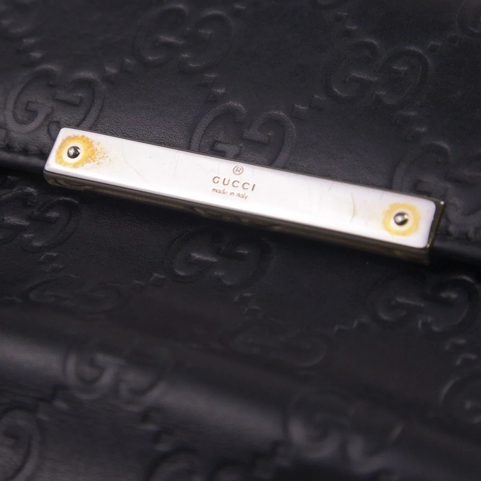 Gucci Black Continental Leather Wallet - Lost Designer