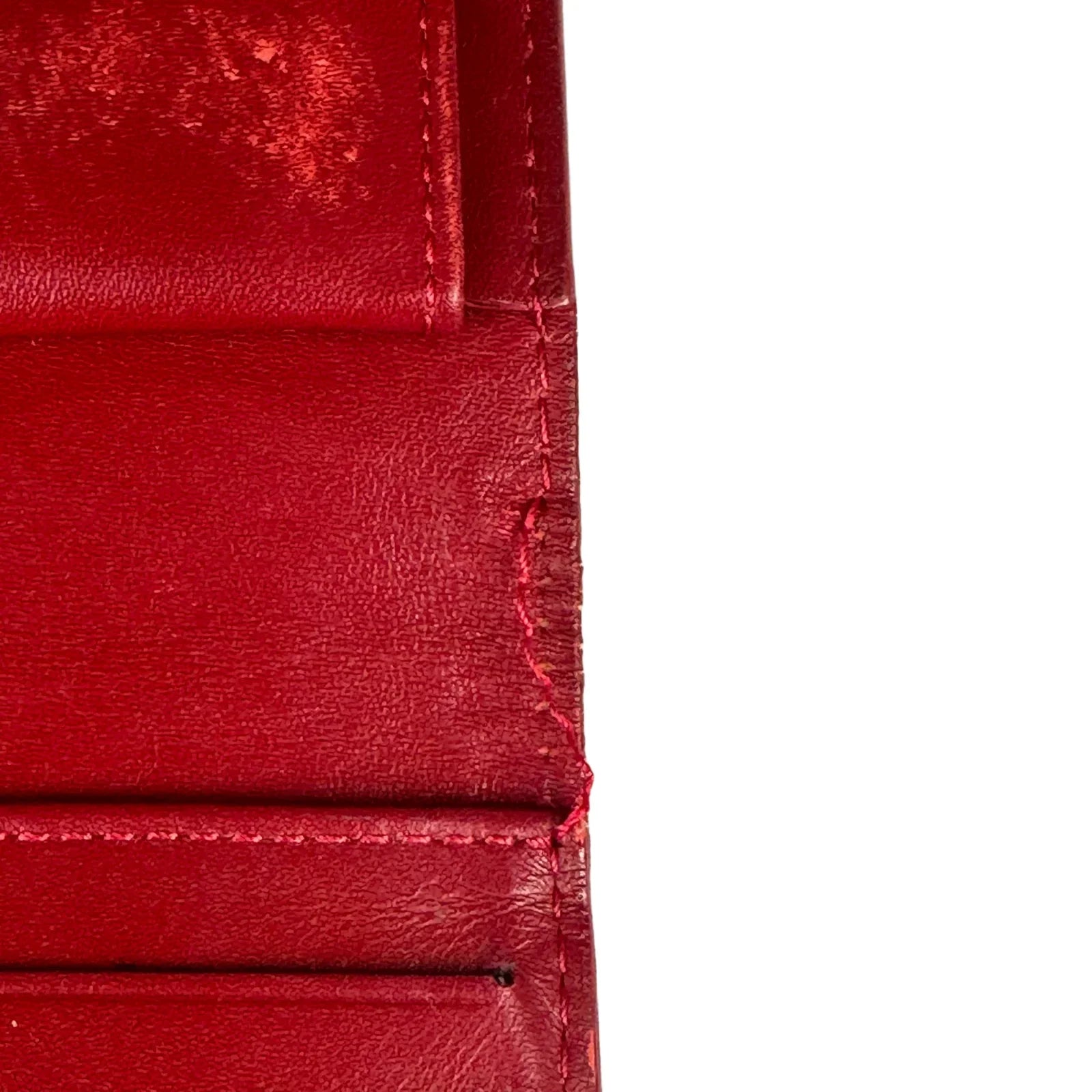 Louis Vuitton Monogram Vernis Porte Tresor International Wallet Red - Lost Designer