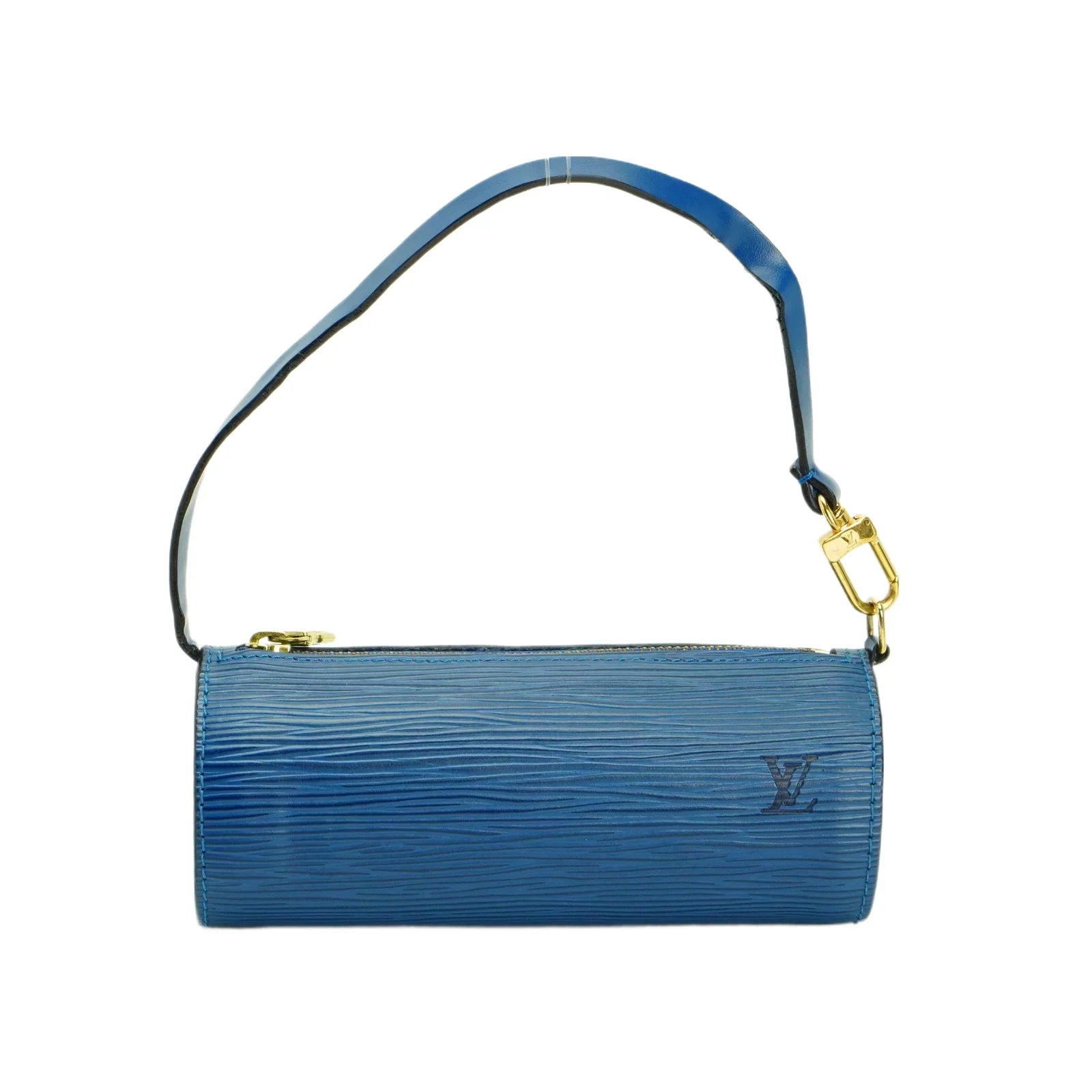 Louis Vuitton Epi Papillon Blue Bag With Pouch - Lost Designer