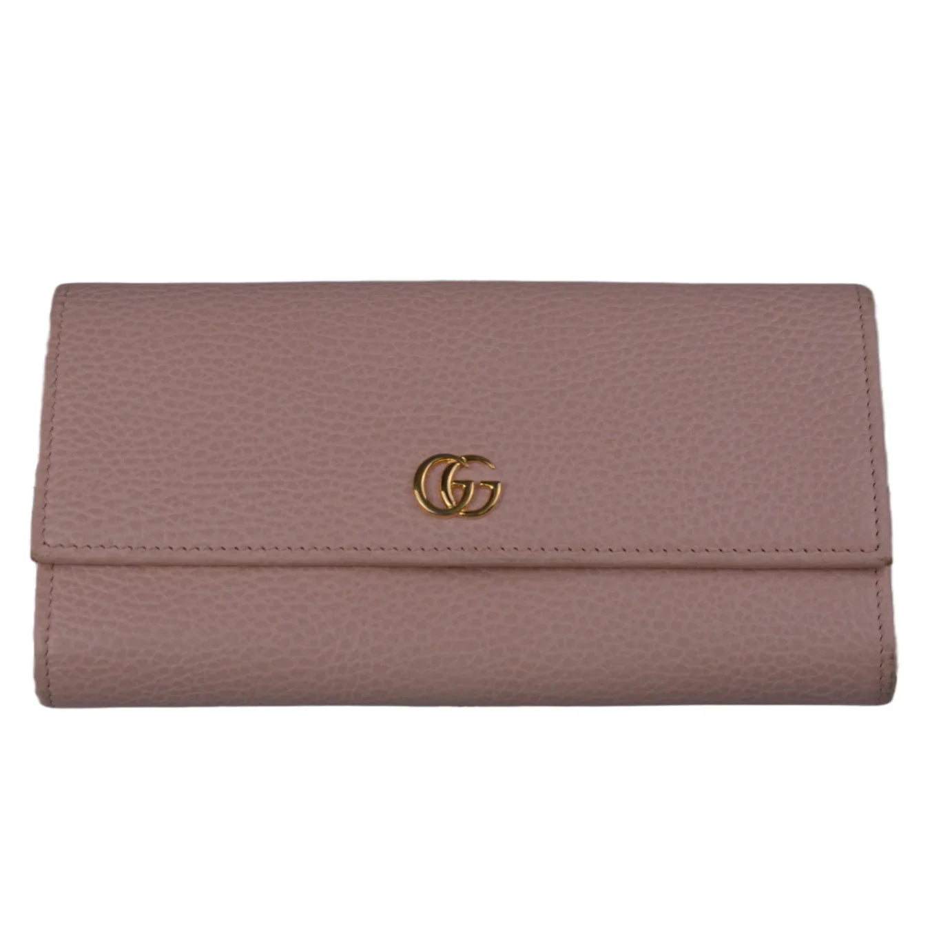 Gucci GG Marmont Continental Long Wallet Pink - Lost Designer