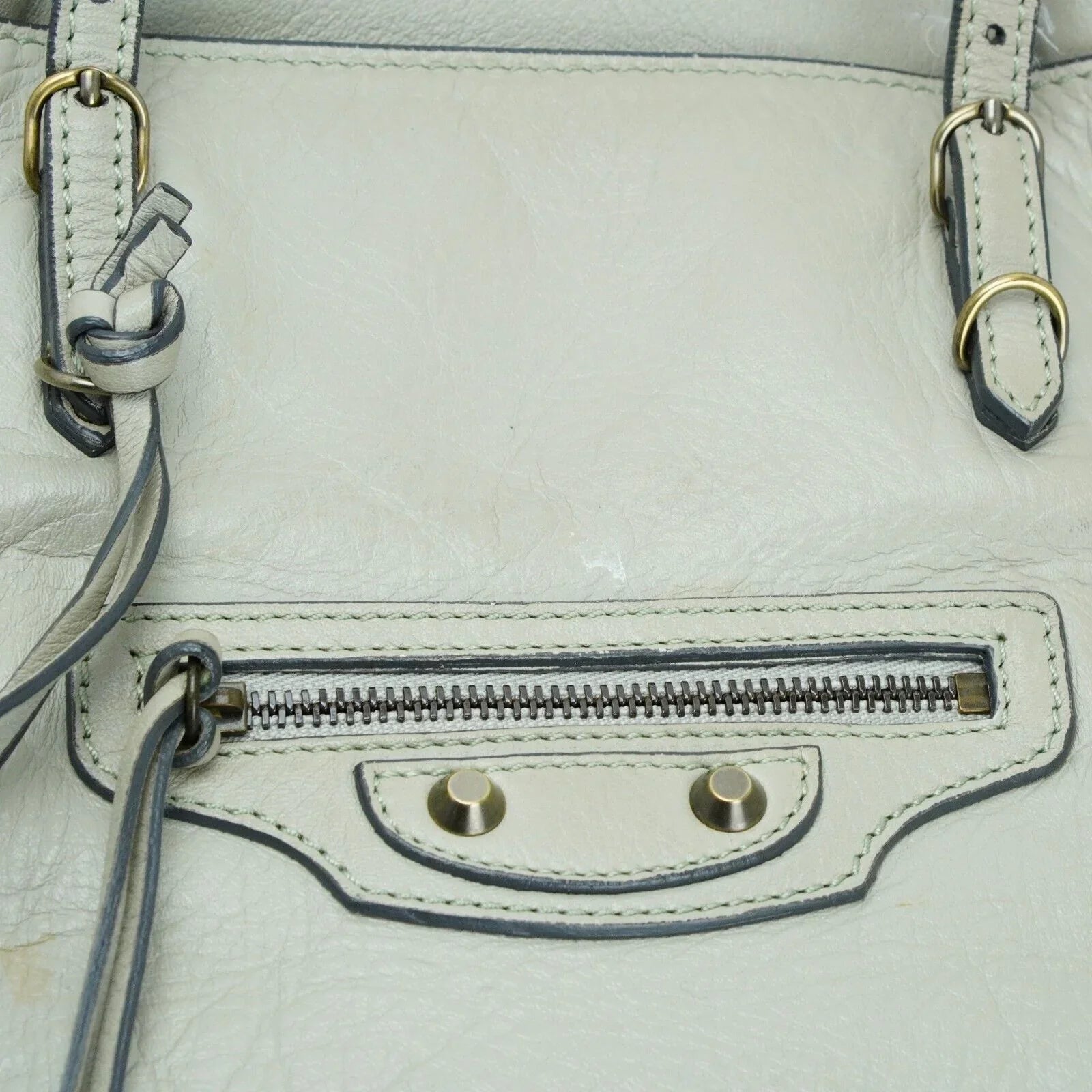Balenciaga Paper Bag 2WAY leather Ivory - Lost Designer