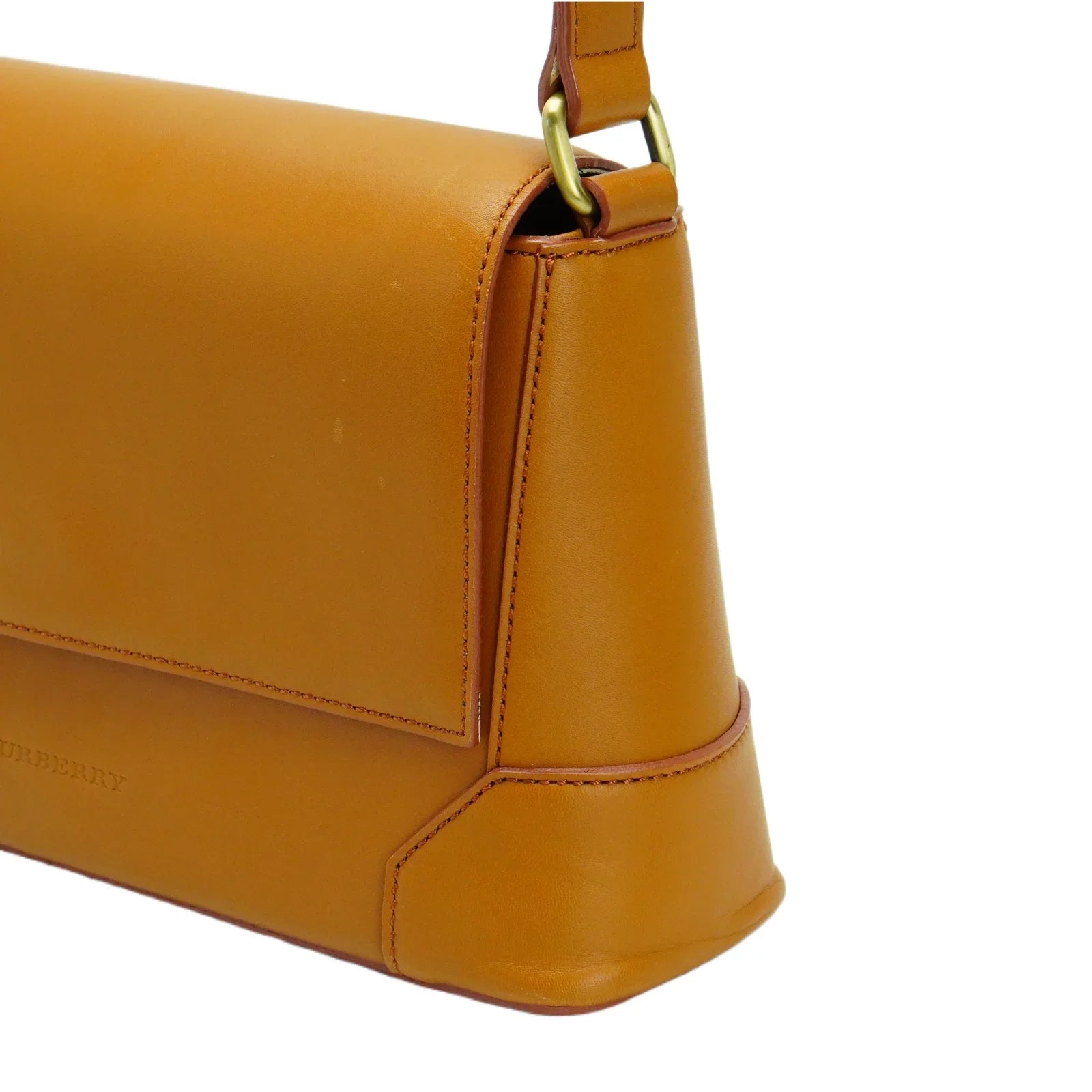 Burberry Leather Shoulder Bag Brown - Lost Designer