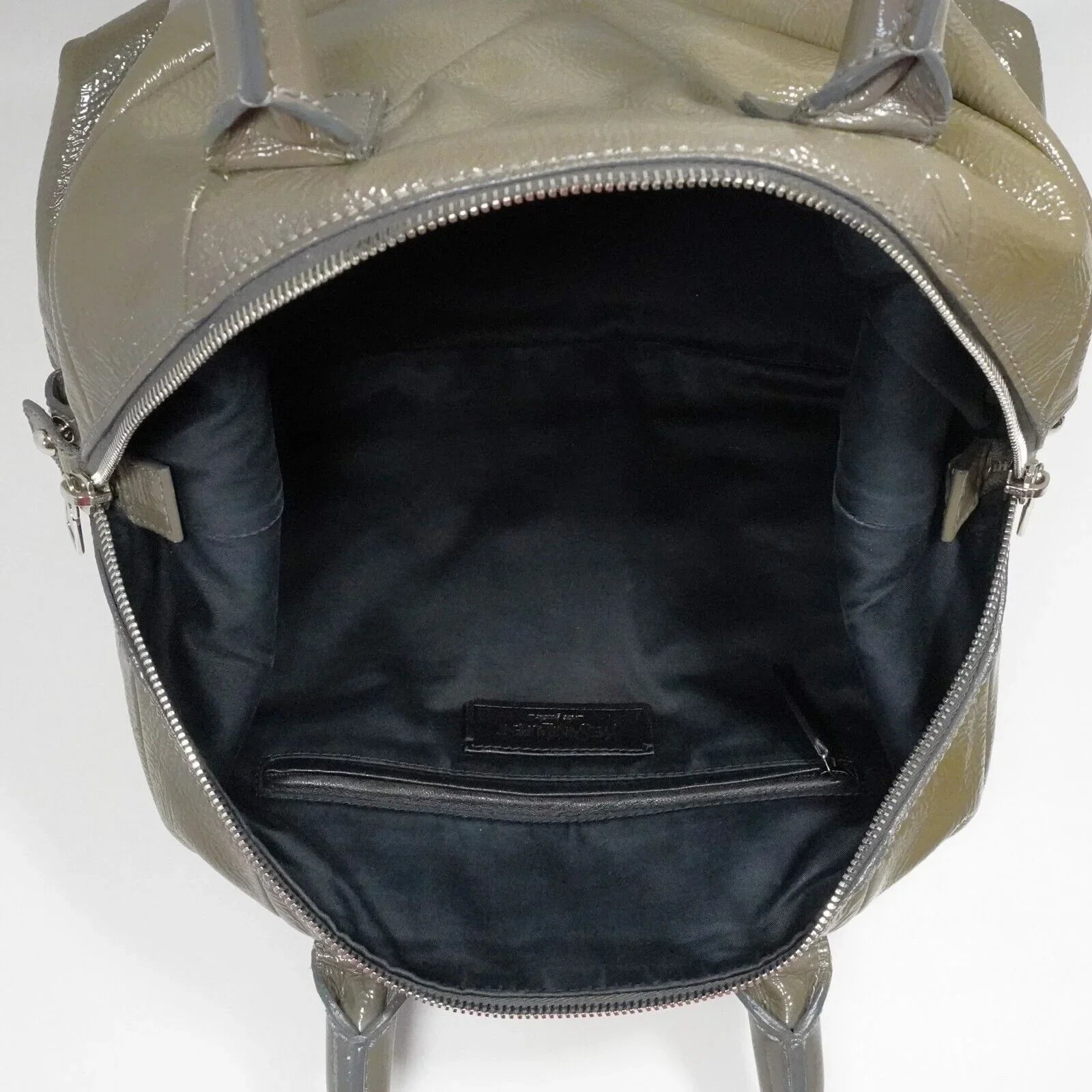 Saint Laurent Easy Patent Leather Boston Bag Olive - Lost Designer