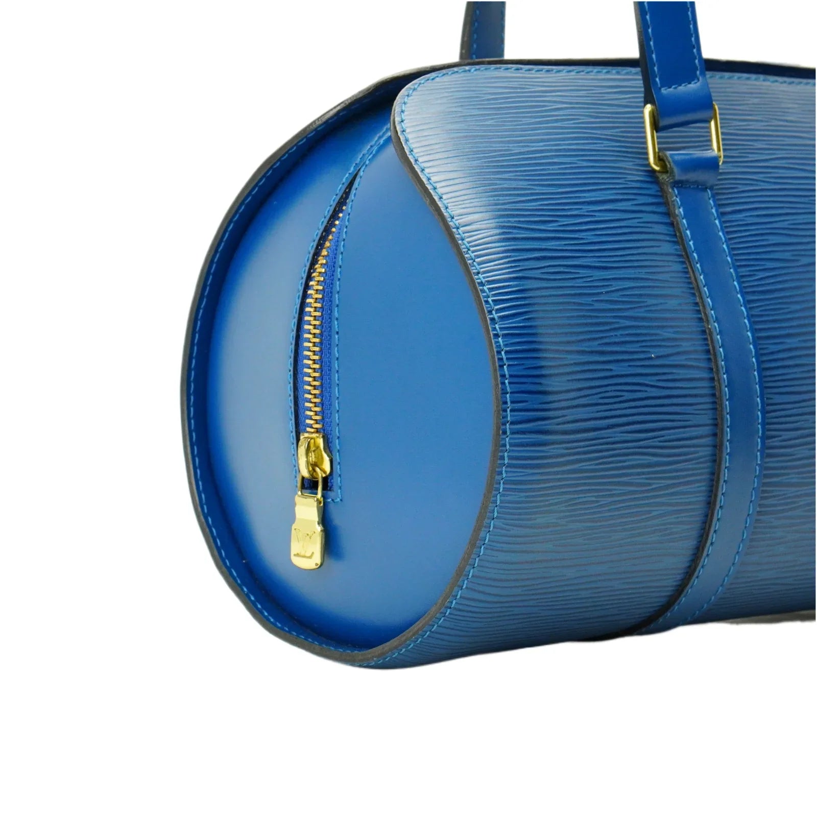 Louis Vuitton Epi Papillon Blue Bag With Pouch - Lost Designer
