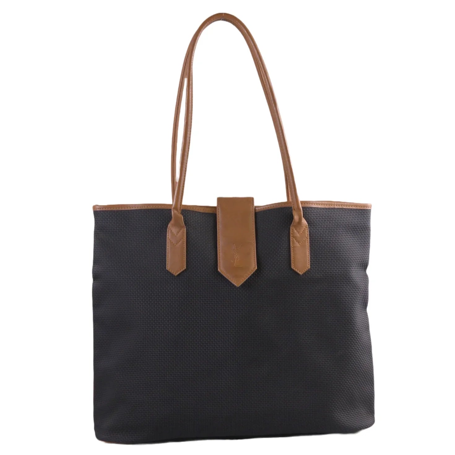 Saint Laurent Leather x Canvas Large Tote - Lost Designer