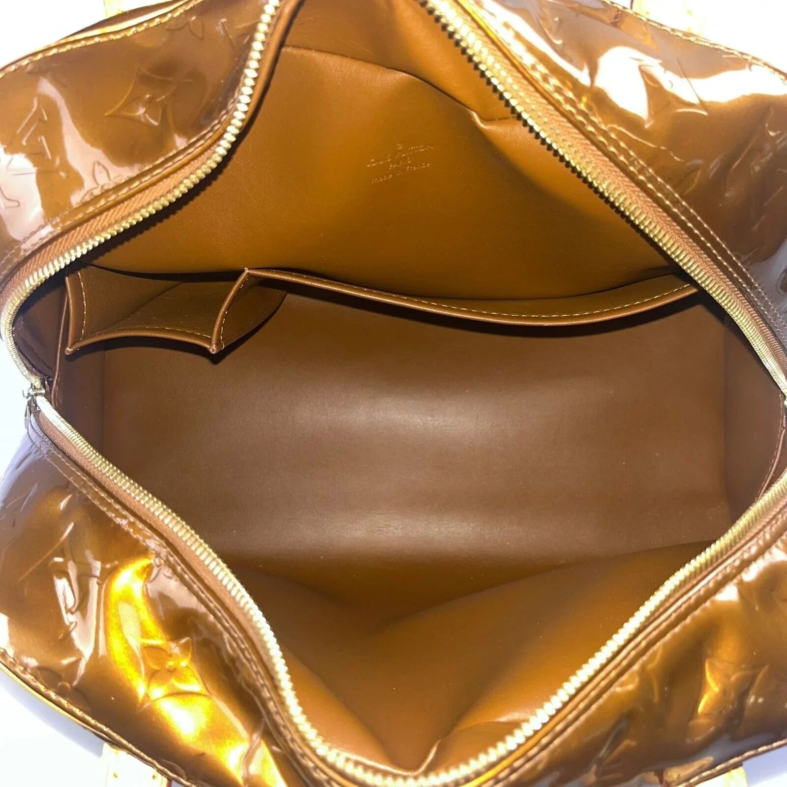 Louis Vuitton Monogram Vernis Tompkins Bag, Square, Bronze - Lost Designer