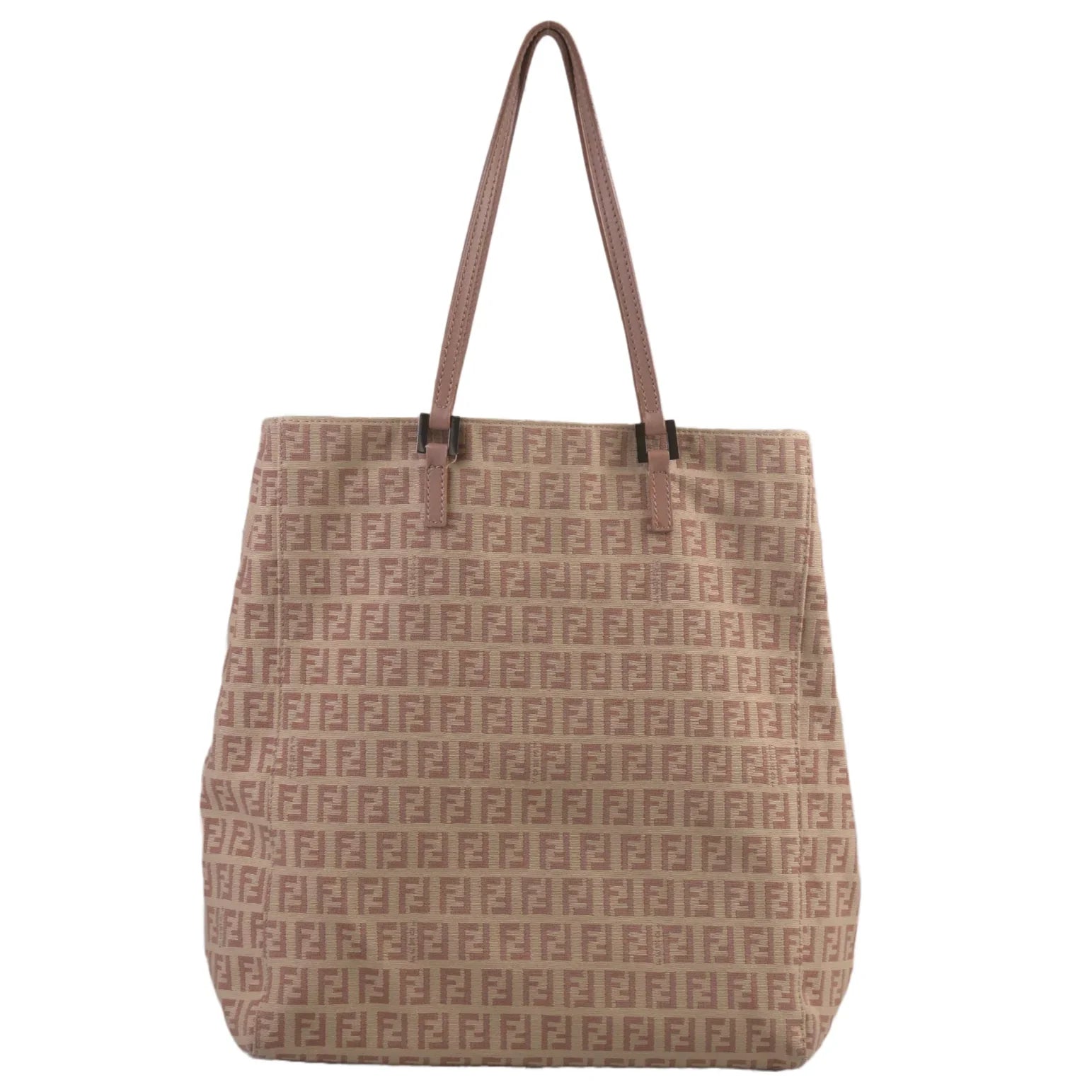 Fendi Canvas Zucca Pink Monogram Tote Bag - Lost Designer
