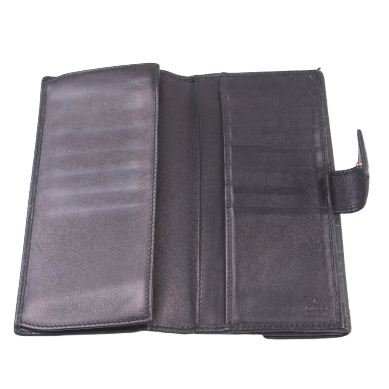 Gucci Black Continental Leather Wallet - Lost Designer