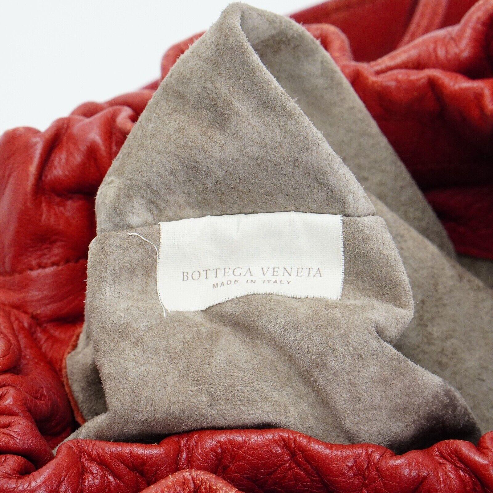 Bottega Veneta Double Drawstring Handbag Red - Lost Designer