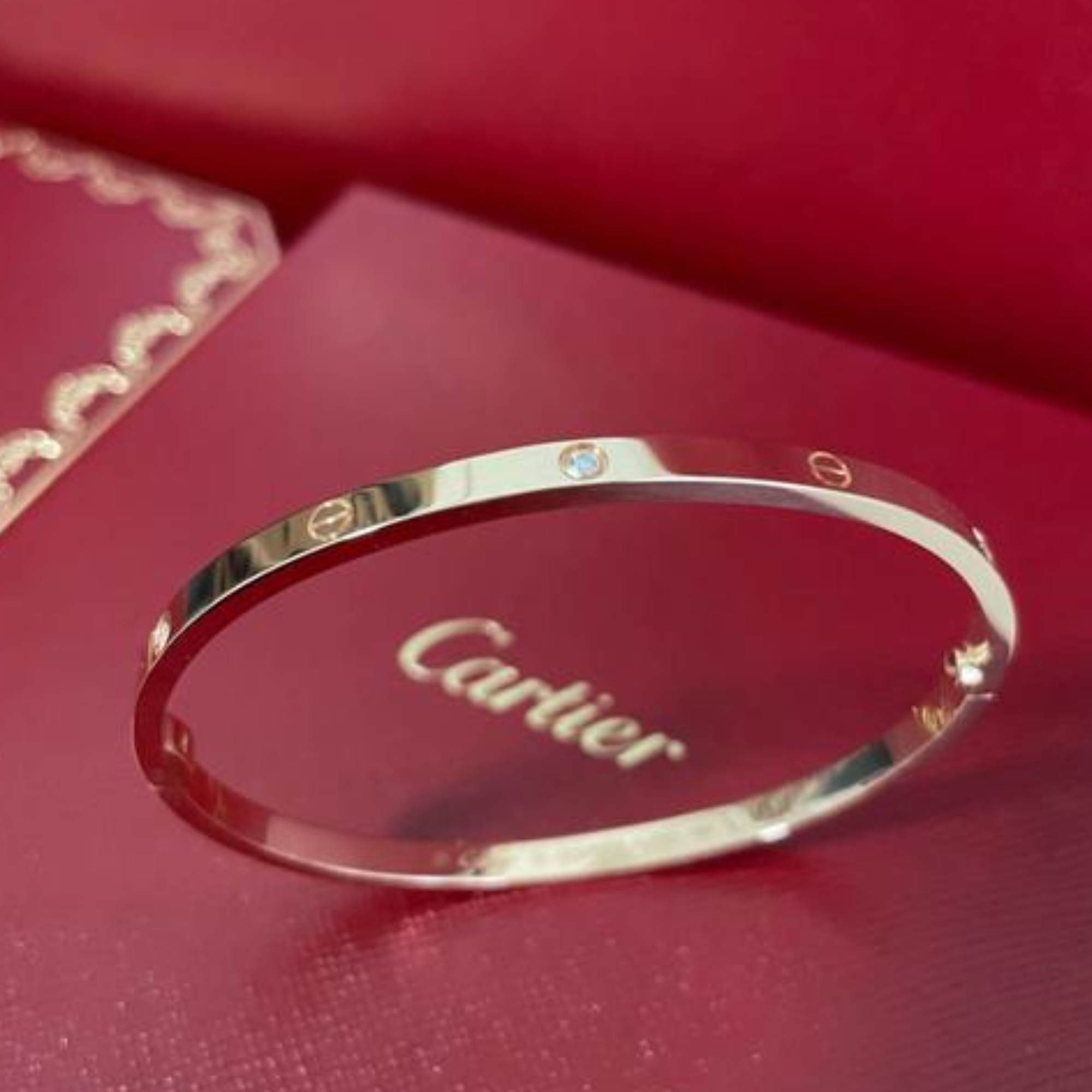 Cartier Love jewellery in yellow gold