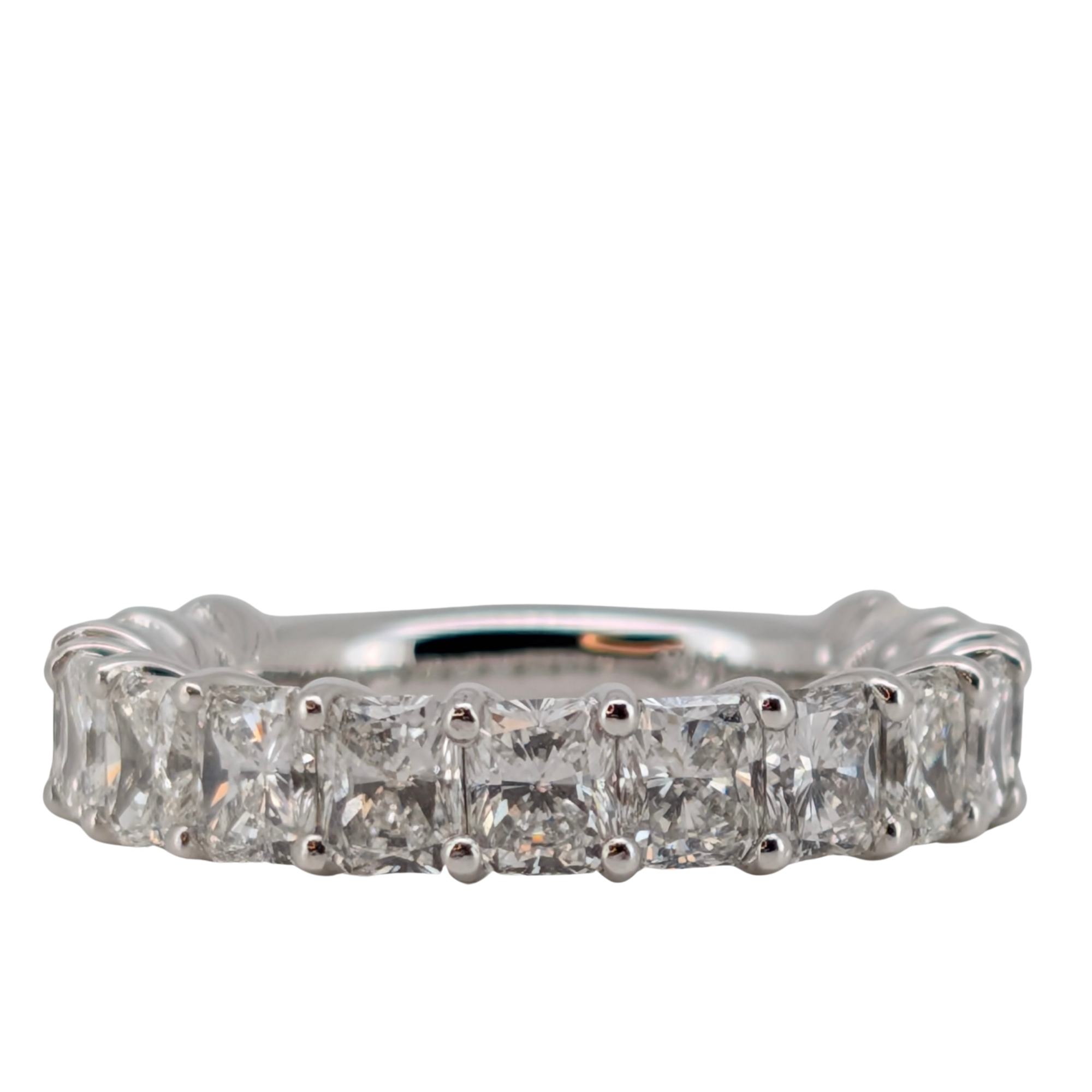 6.00ct Natural Diamond Radiant Cut Ring On 18K Gold