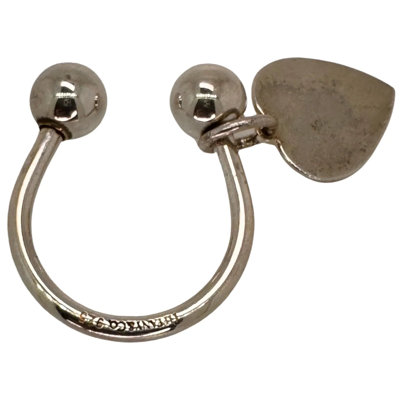 Tiffany &Co. Heart Key Charm – Sterling Silver - Lost Designer