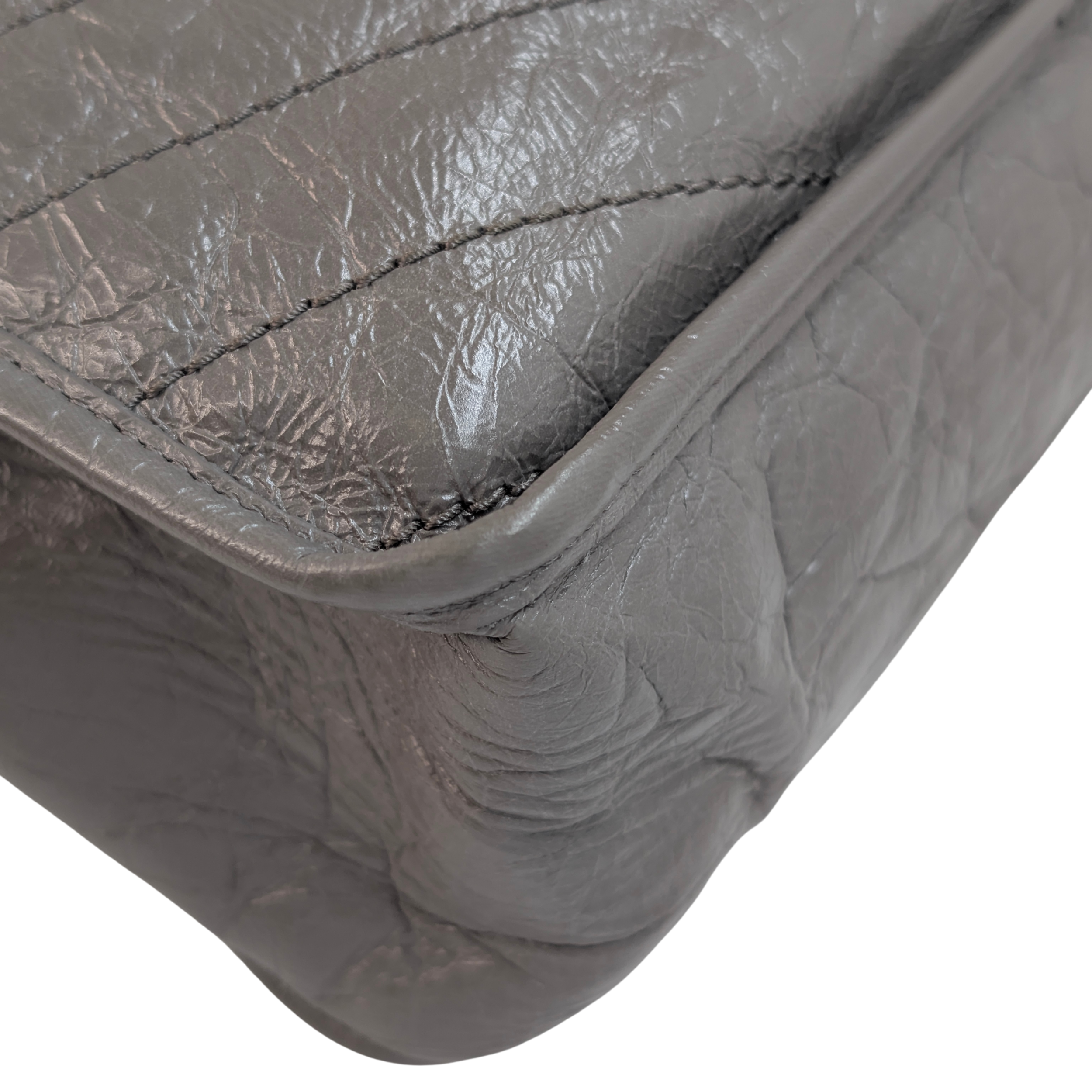 Saint Laurent Crinkled Calfskin Matelasse Monogram Medium Niki Bag
