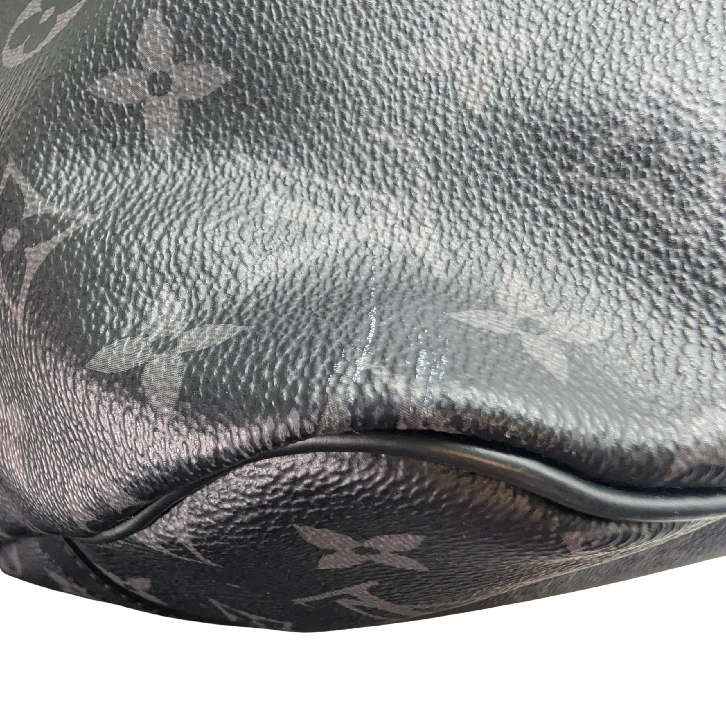 Louis Vuitton Keepall Bandoulière 55 Monogram Eclipse Charcoal Black
