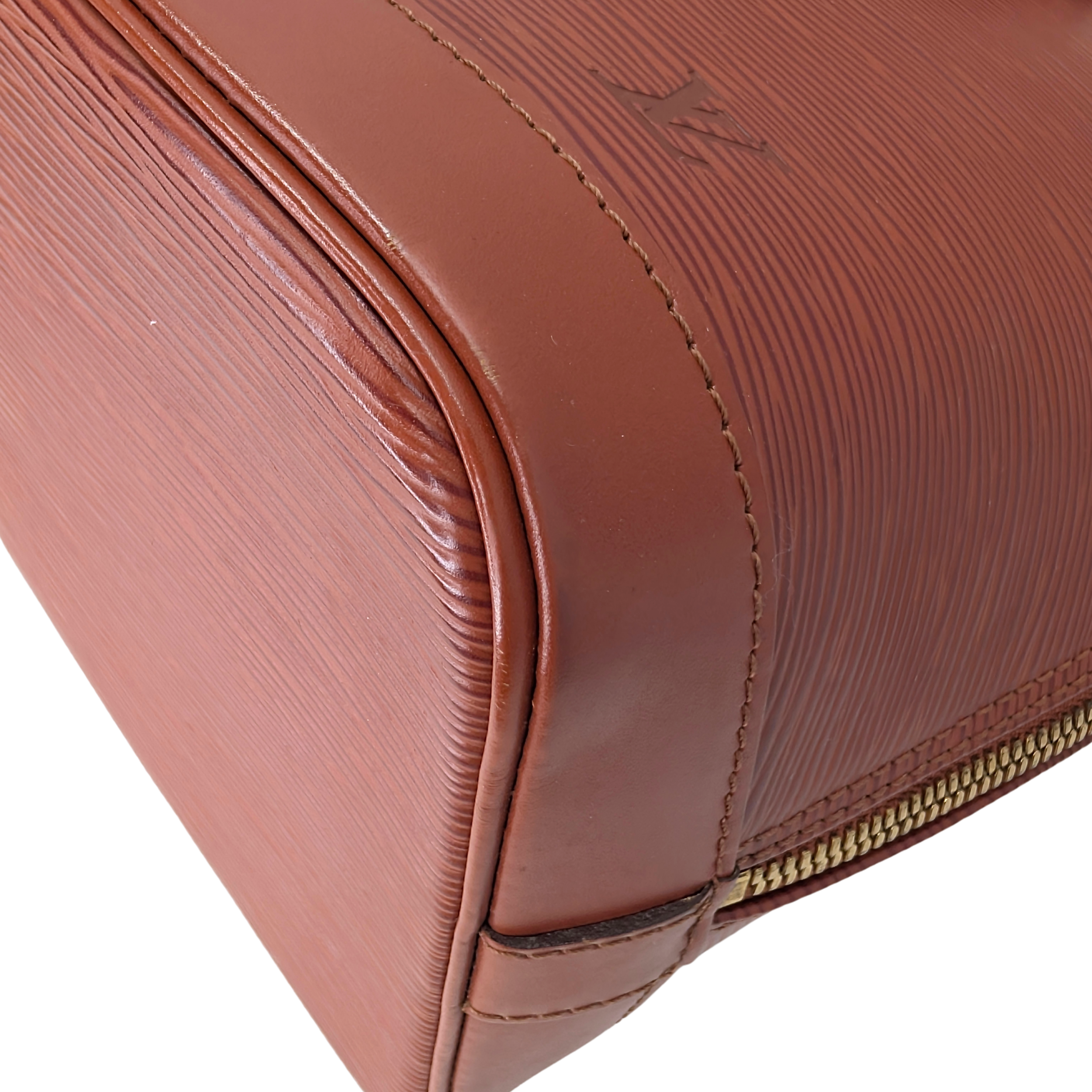Louis Vuitton Alma PM Epi Cognac Brown
