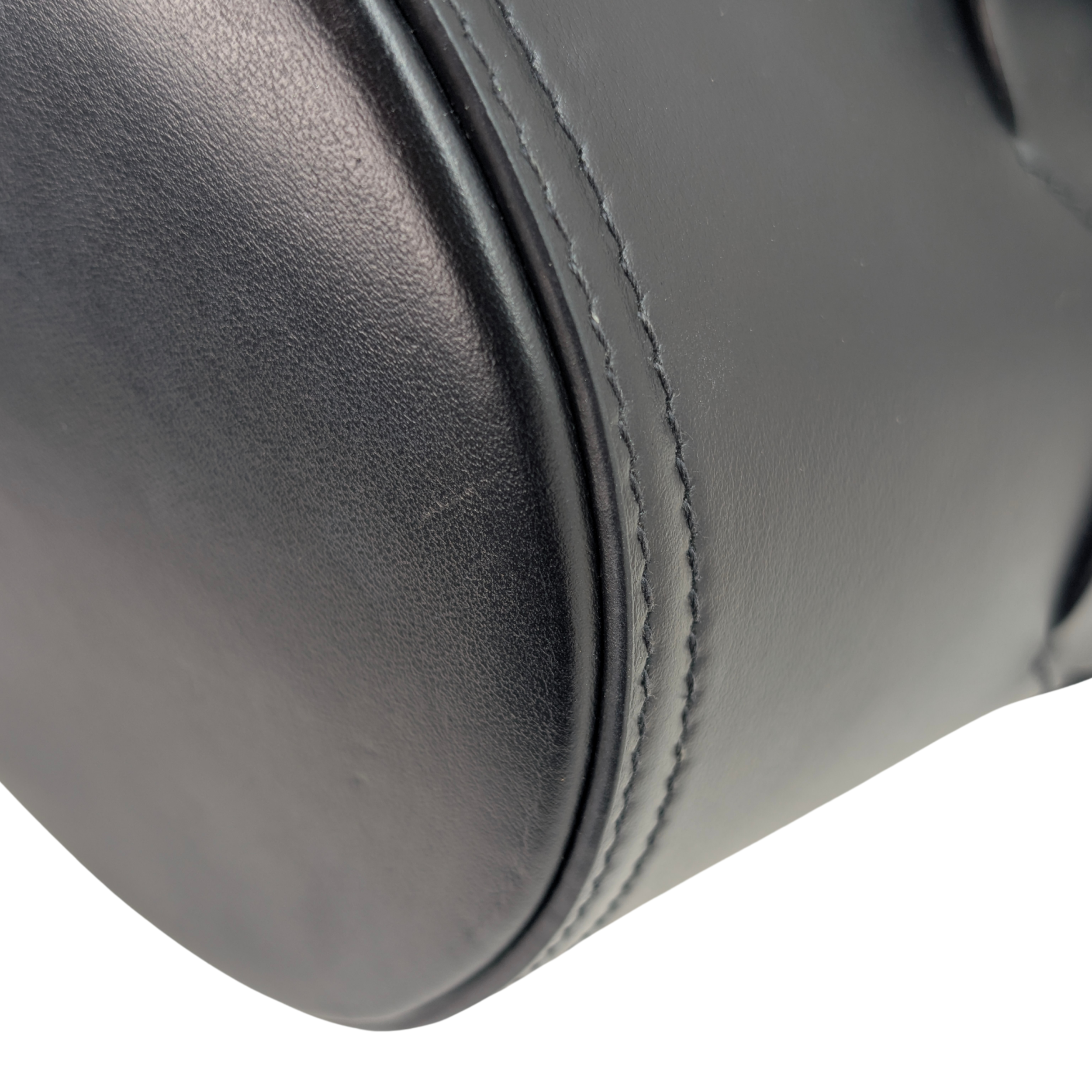 Prada Vitello Intrecciato Tress Bucket Bag Black