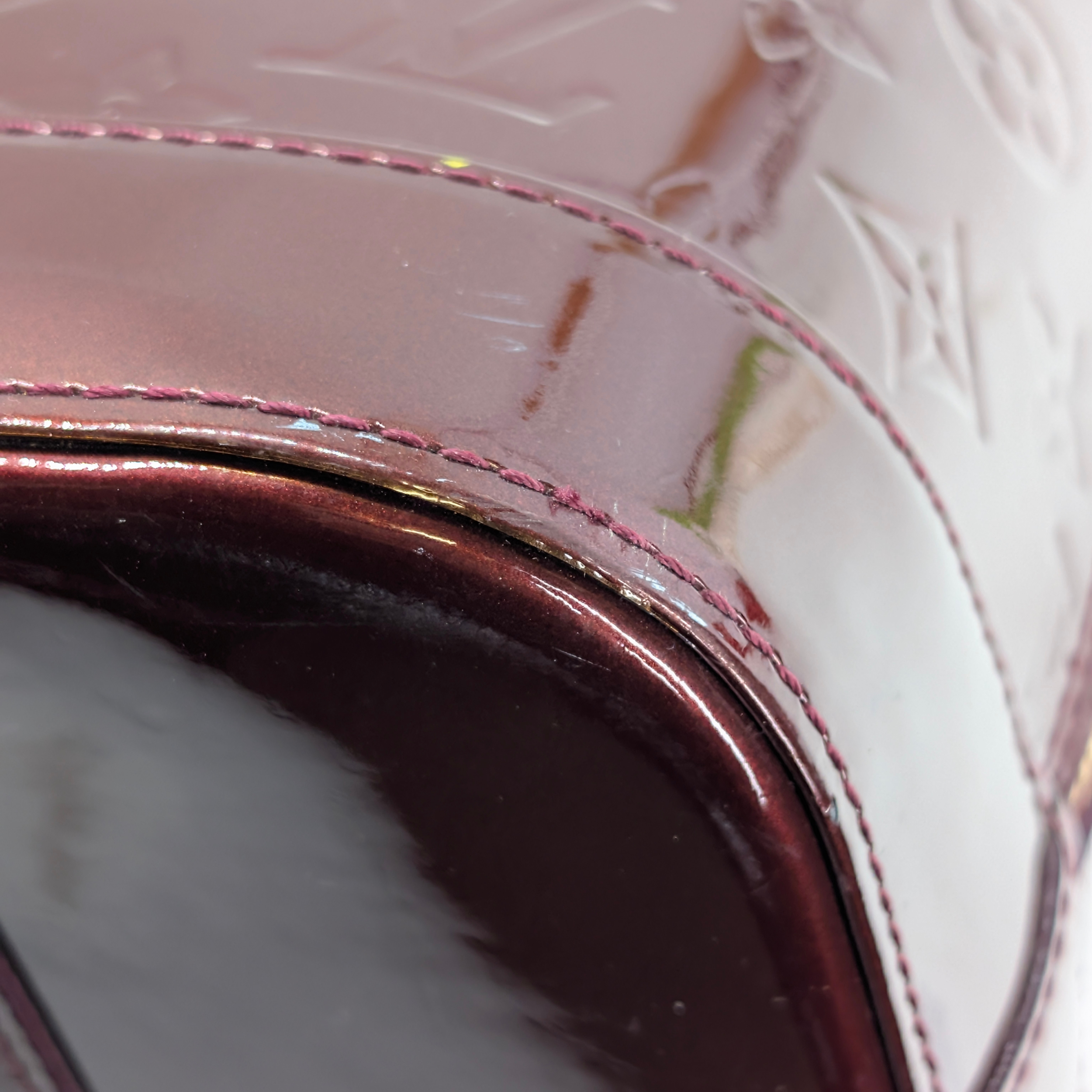 Louis Vuitton Alma GM Monogram Vernis Amarante