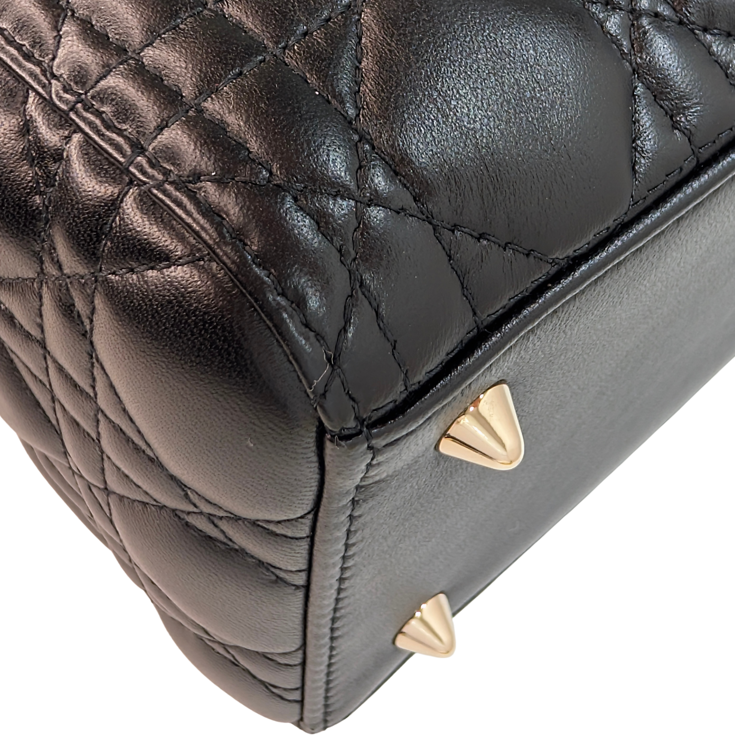 Dior Medium Lady Dior Cannage Bag Black