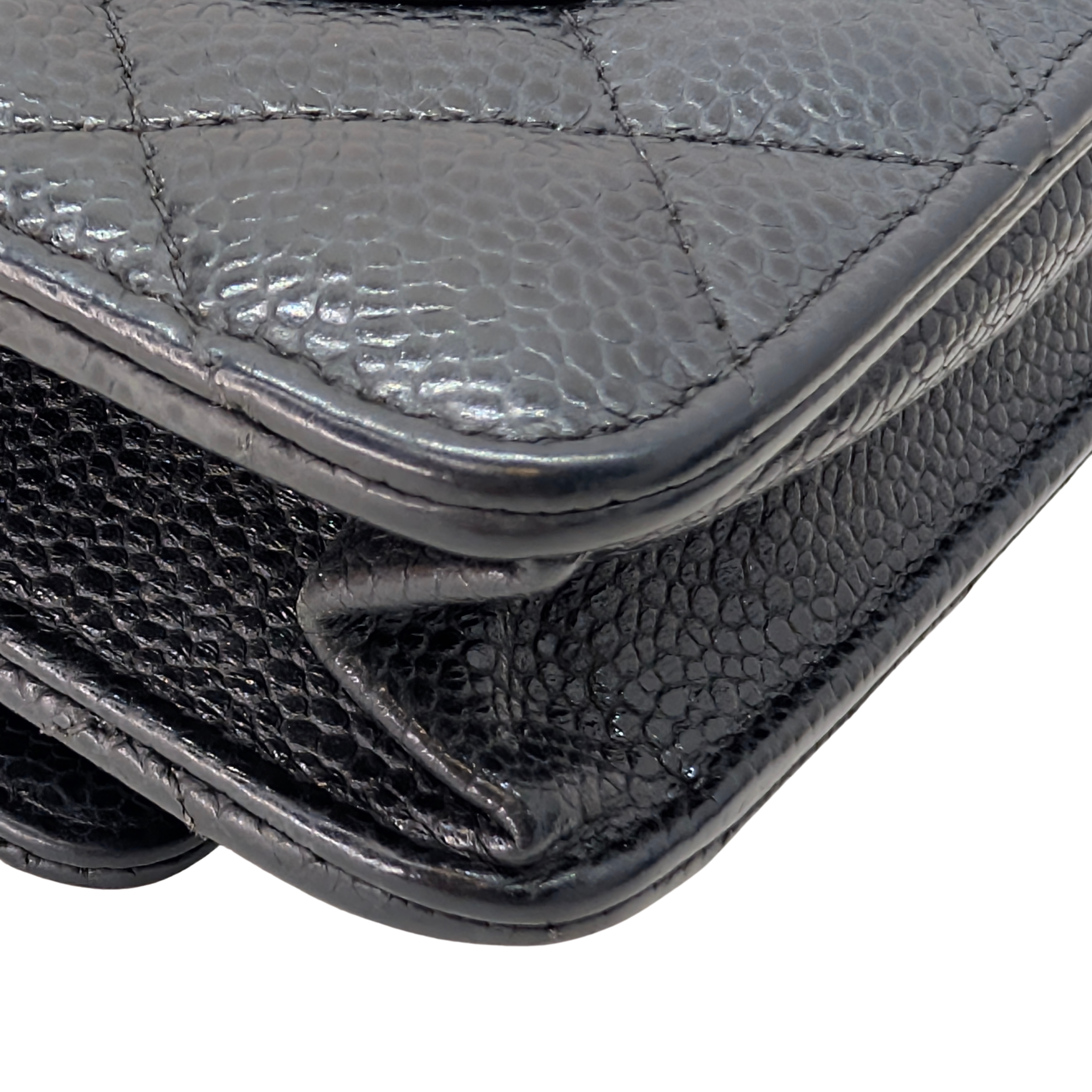 Chanel WOC Wallet on Chain Caviar Black GHW